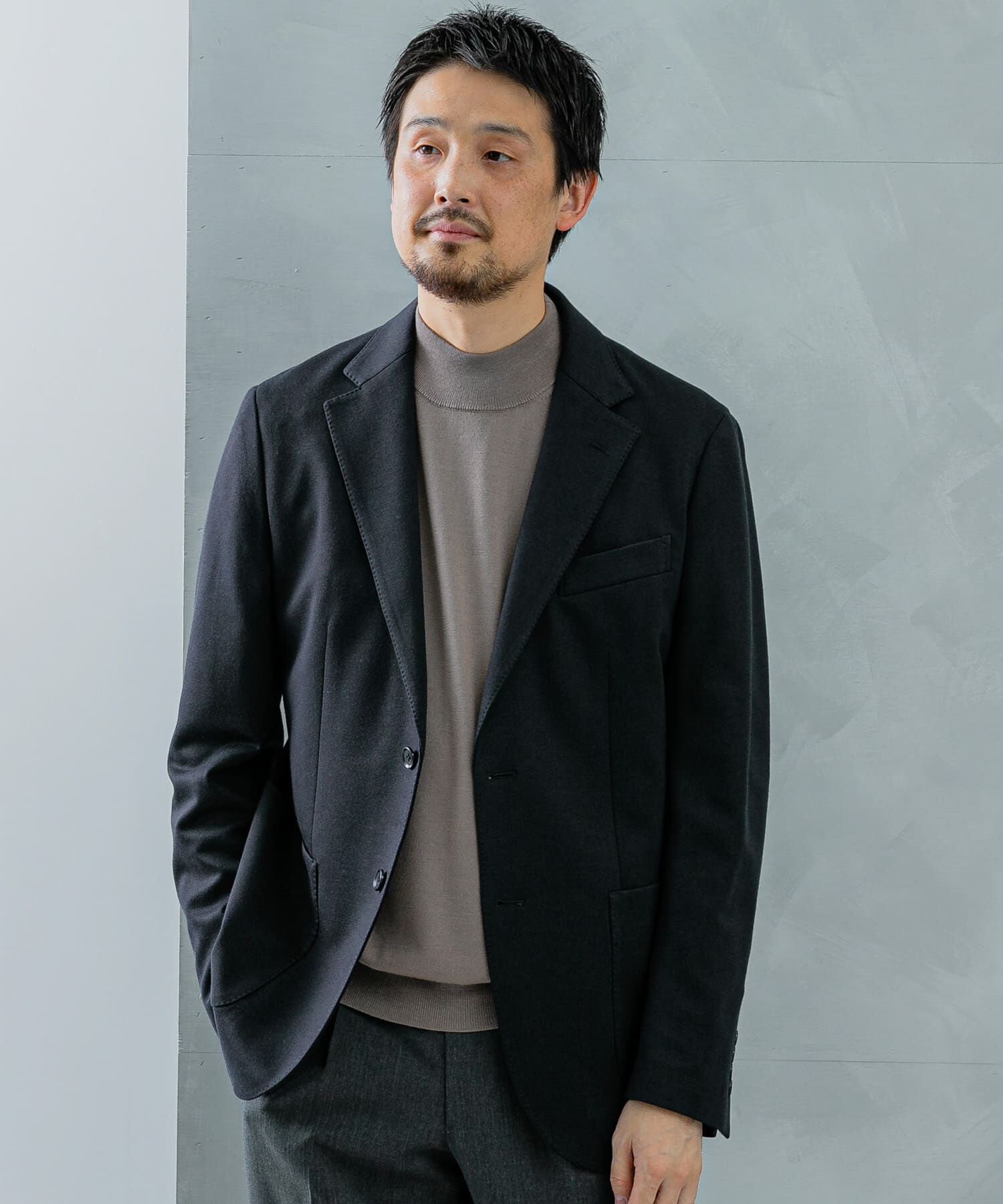 URBAN RESEARCH DOORS「LIFE STYLE TAILOR　ソフトポンチストレッチジャケット」|その他|ネイビー