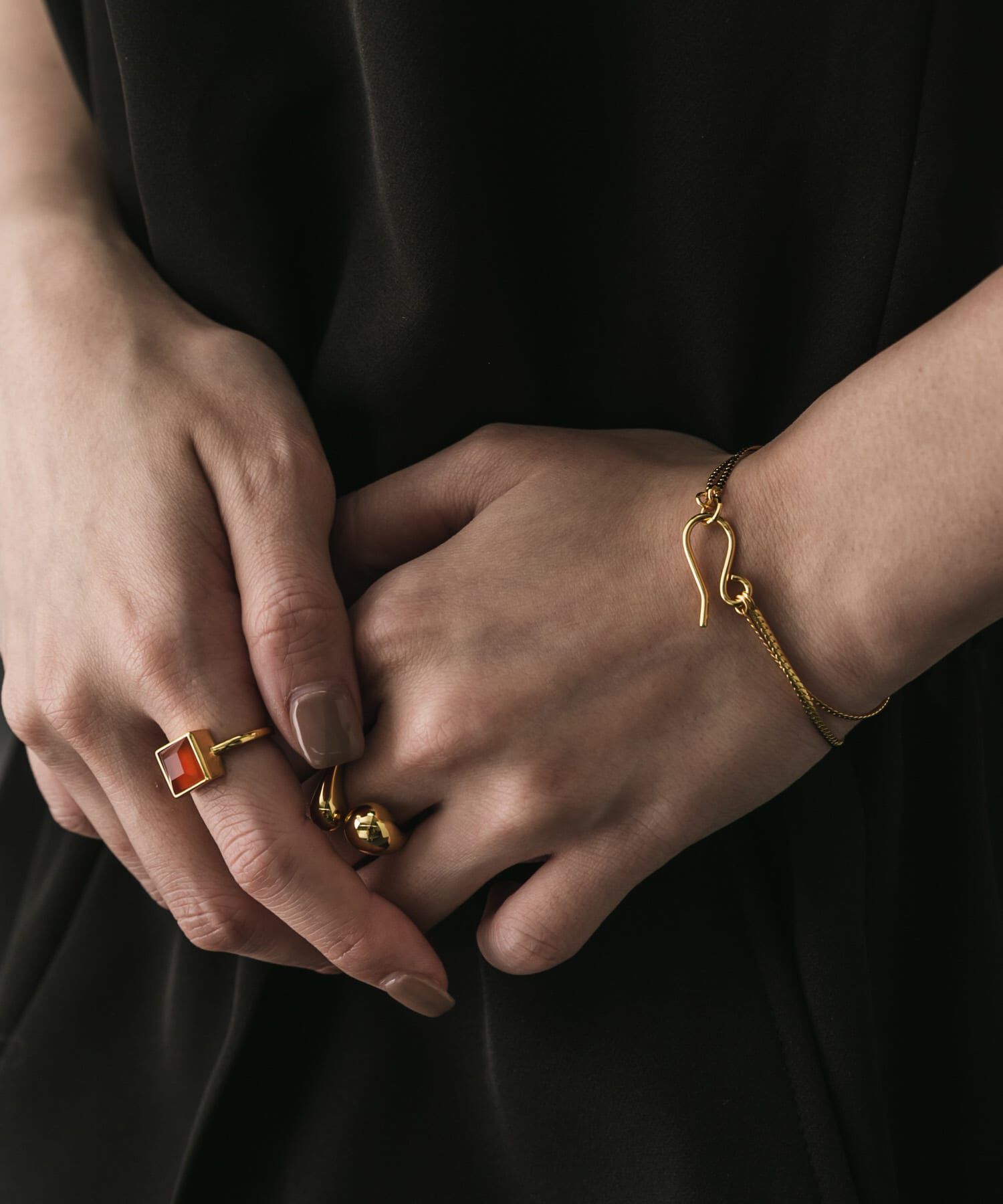 SMELLY「SMELLY so&rsquo;　square carnelian ring」|リング|