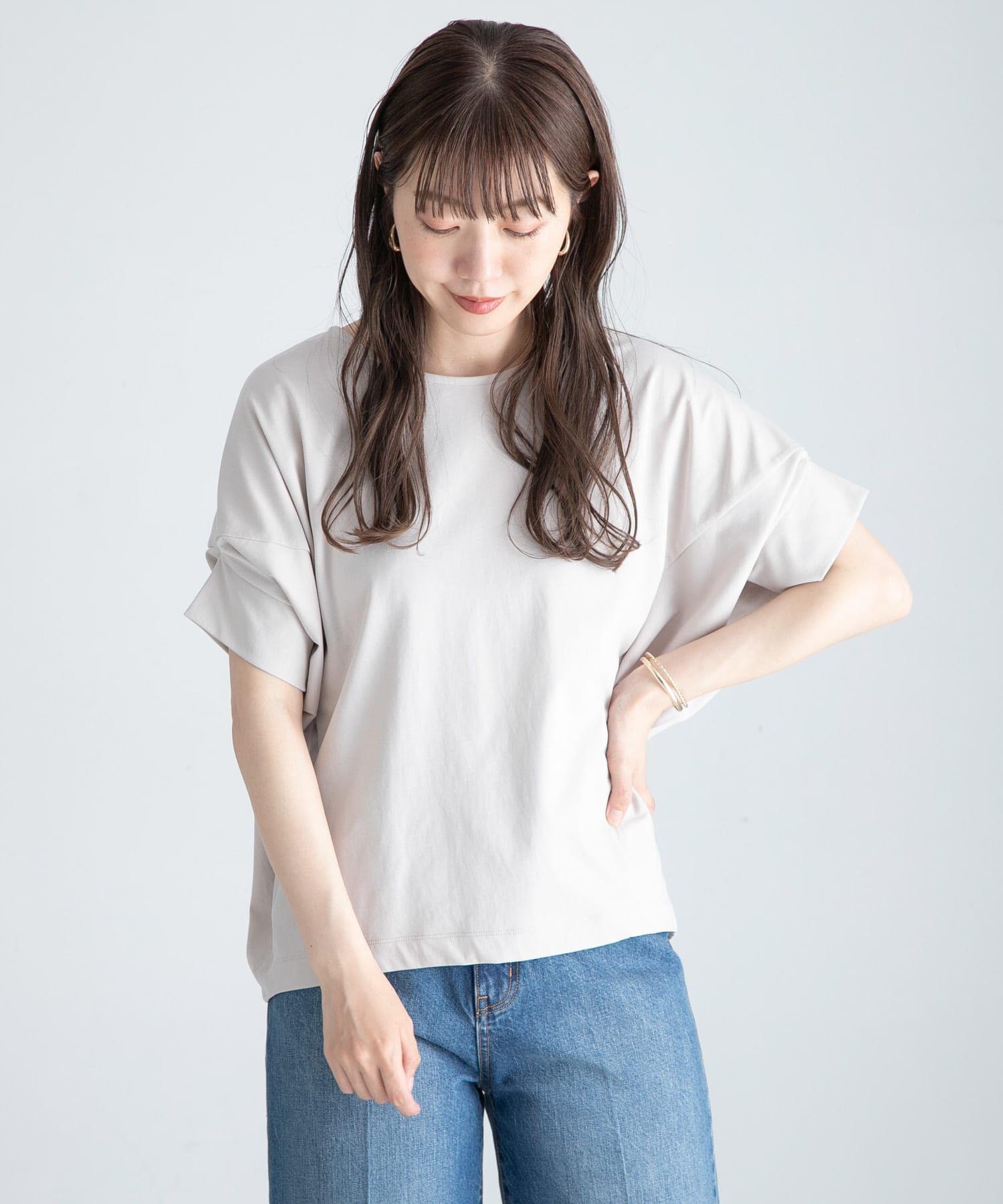 Sonny Label 「『WEB限定』吸水速乾UVクールタッチドルマンプルオーバー」|Tシャツ・カットソー|