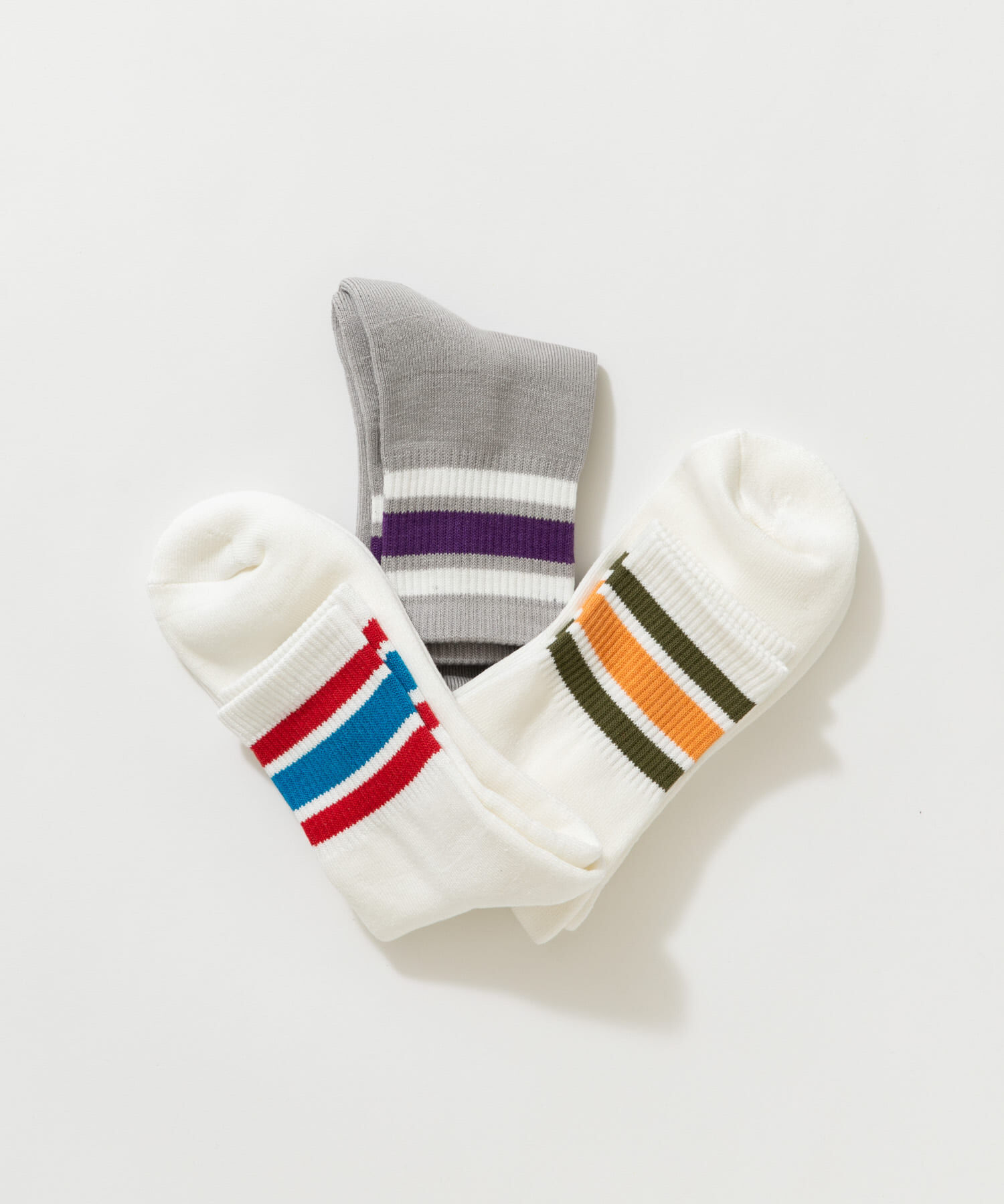 URBAN RESEARCH「『UR TECH』ラインショートソックス」|ソックス|