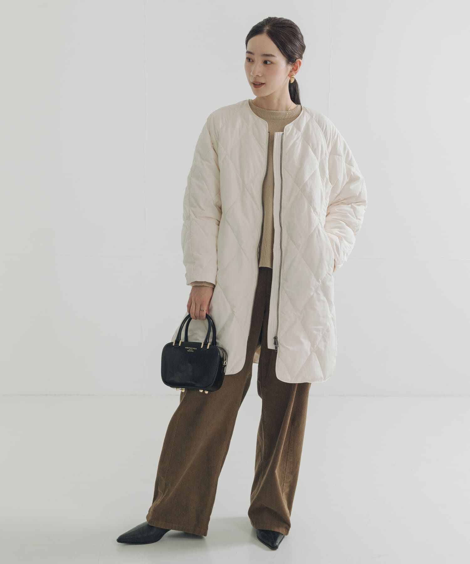 URBAN RESEARCH「『Sサイズ/WEB限定』コクーンキルティングロングダウン」|ダウン|