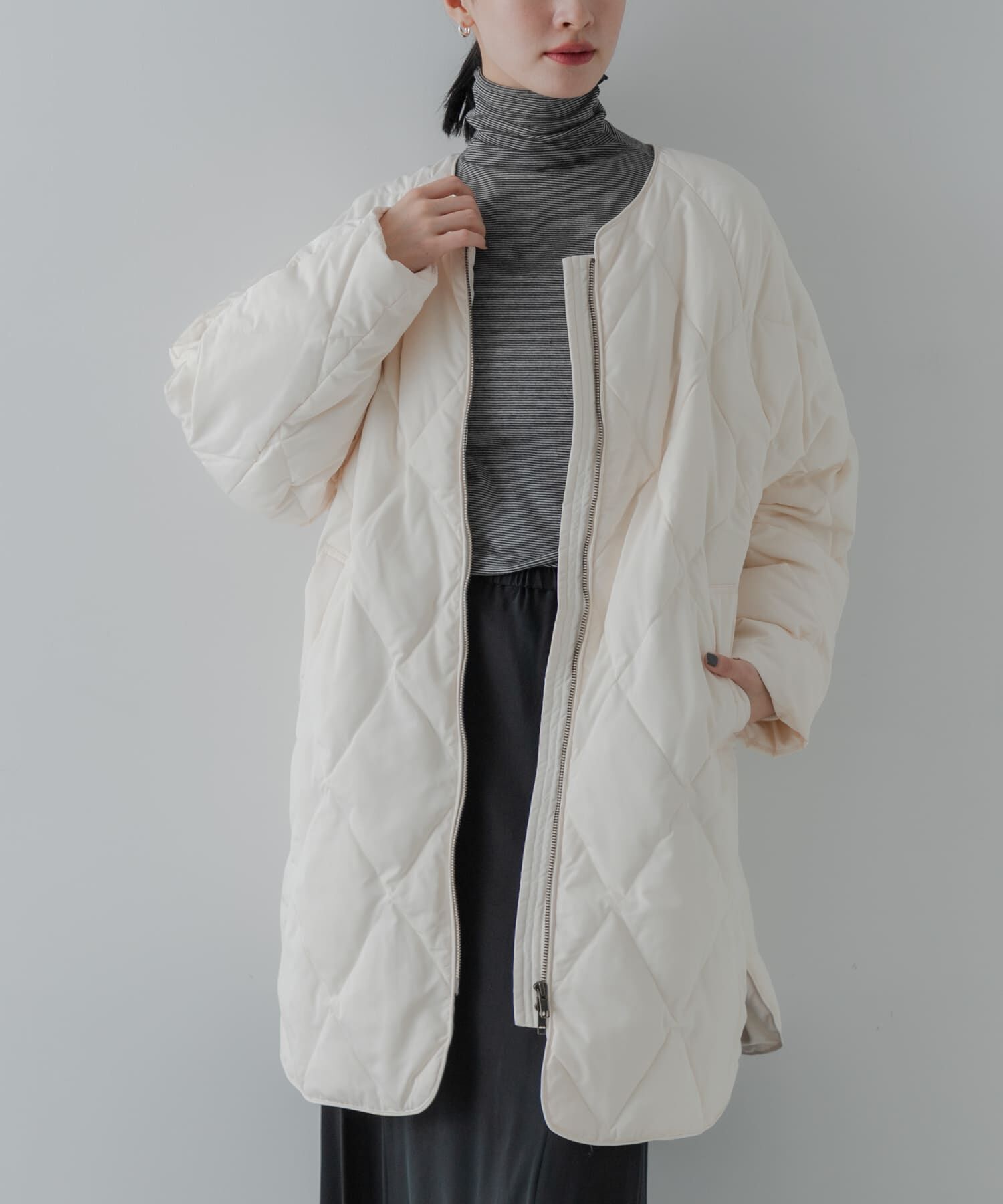 URBAN RESEARCH「『Sサイズ/WEB限定』コクーンキルティングロングダウン」|ダウン|