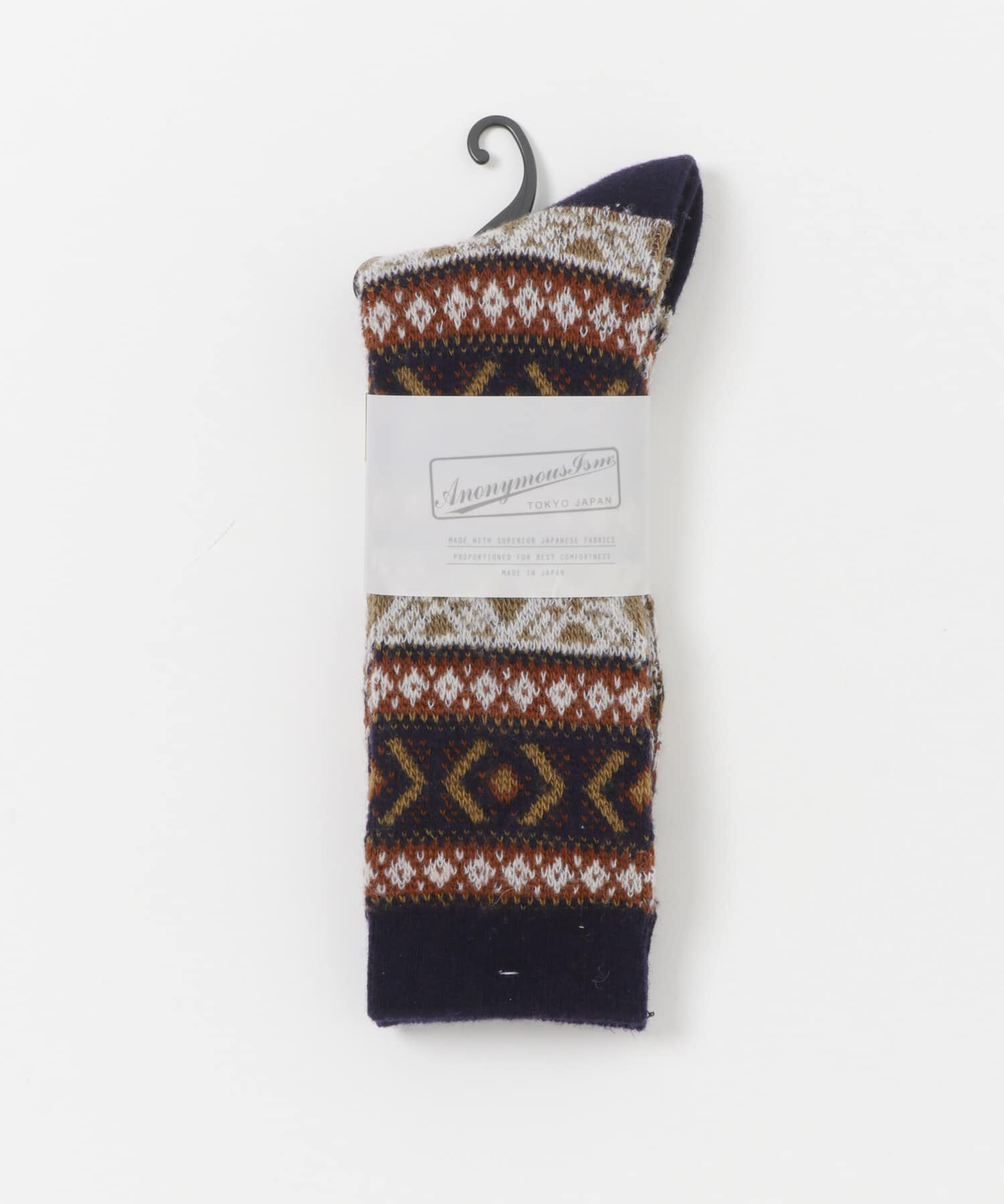 URBAN RESEARCH DOORS「『別注』Anonymous Ism&times;DOORS　ウールジャガードクルー」|ソックス|