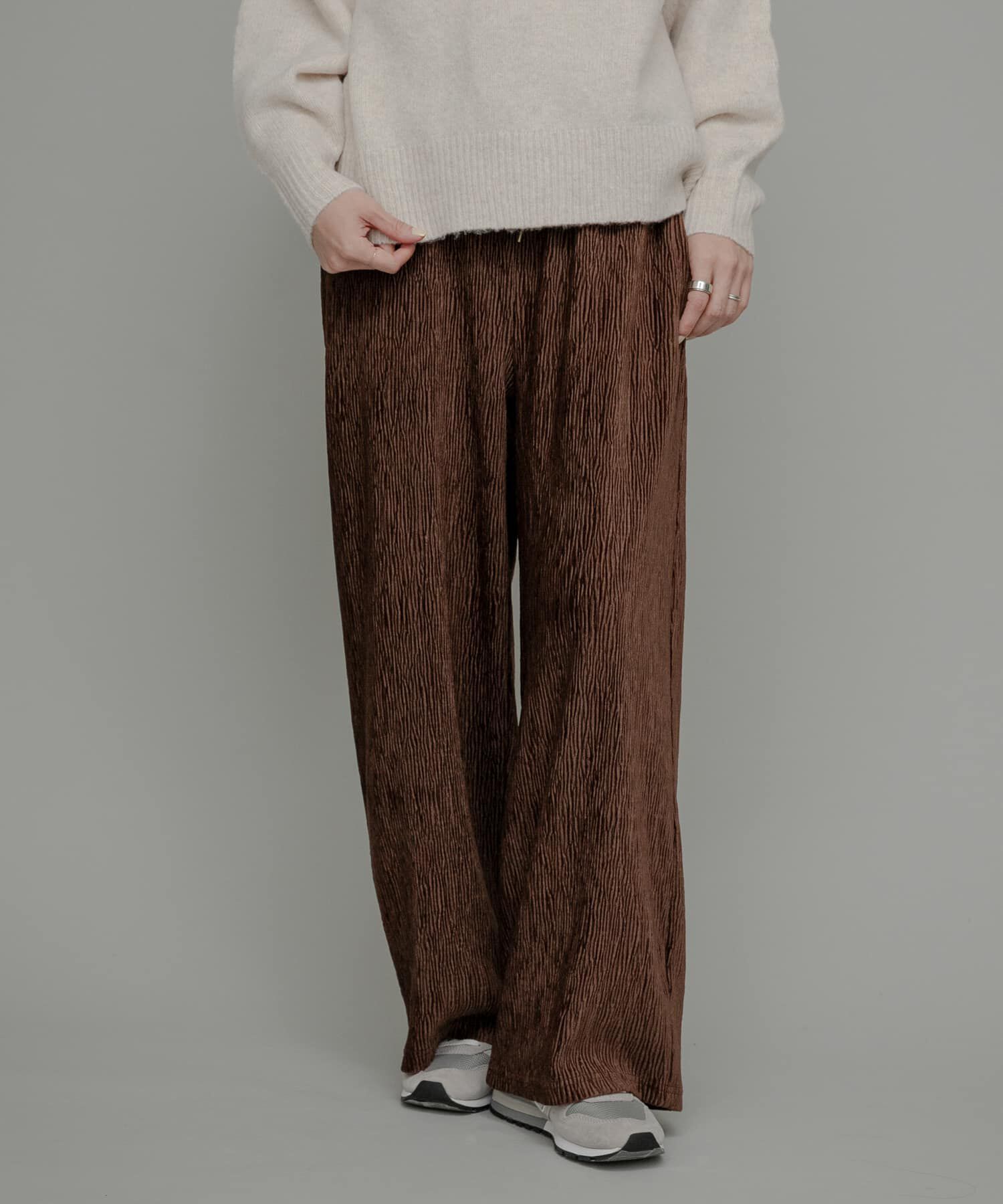 Sonny Label 「ベロアプリーツイージーカットパンツ」|その他|