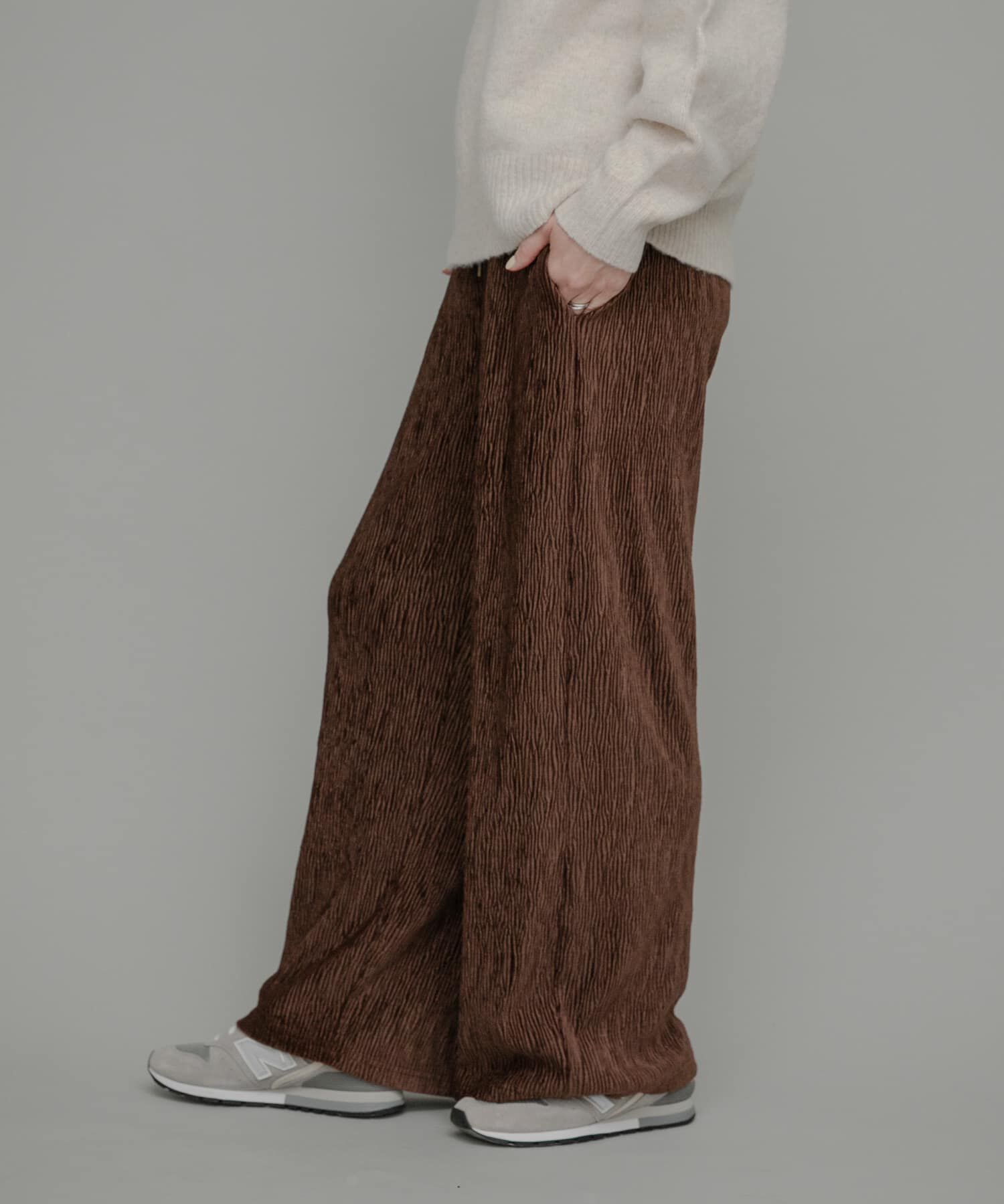 Sonny Label 「ベロアプリーツイージーカットパンツ」|その他|