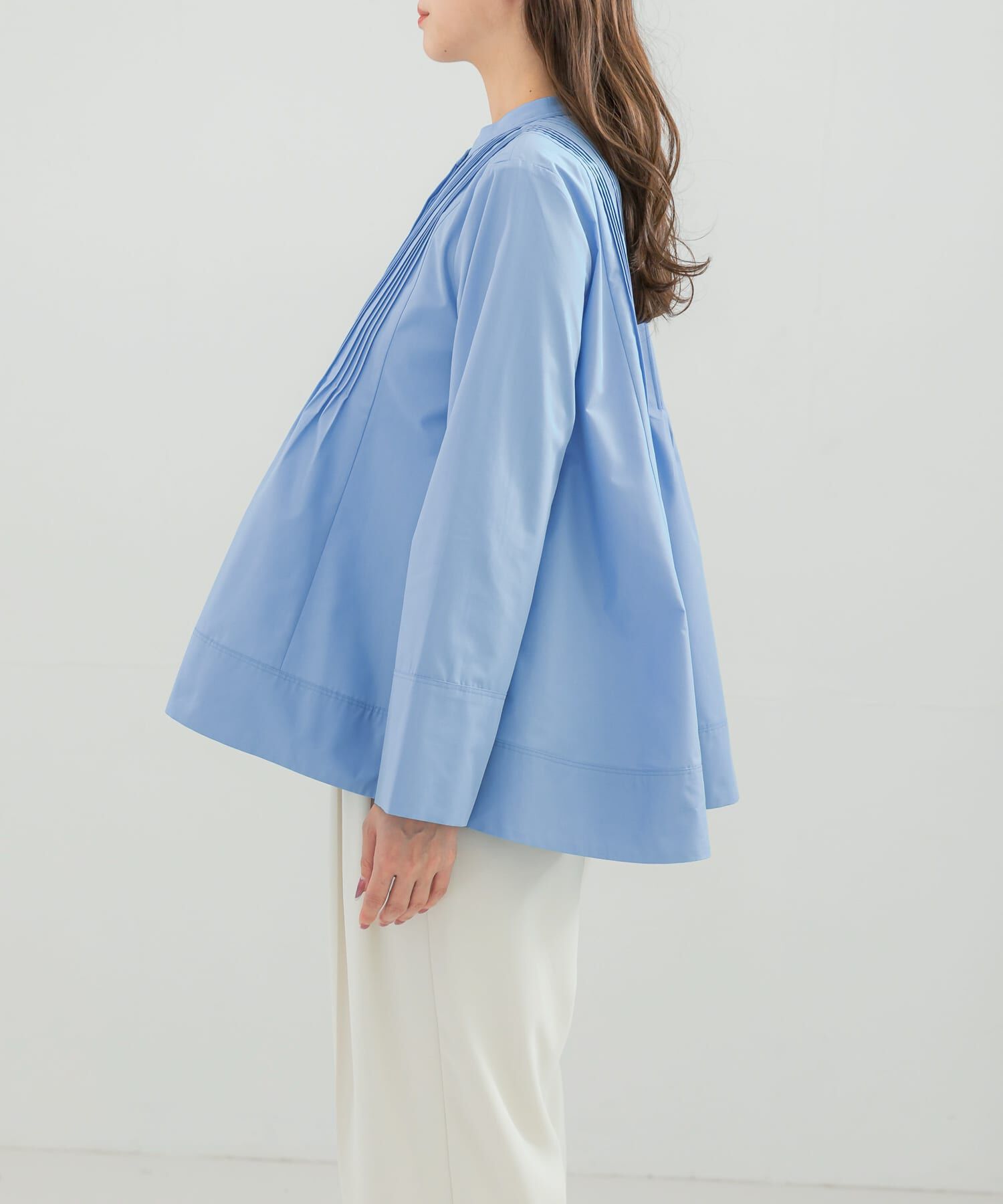 URBAN RESEARCH ROSSO「フレアシルエットピンタックブラウス」|シャツ・ブラウス|