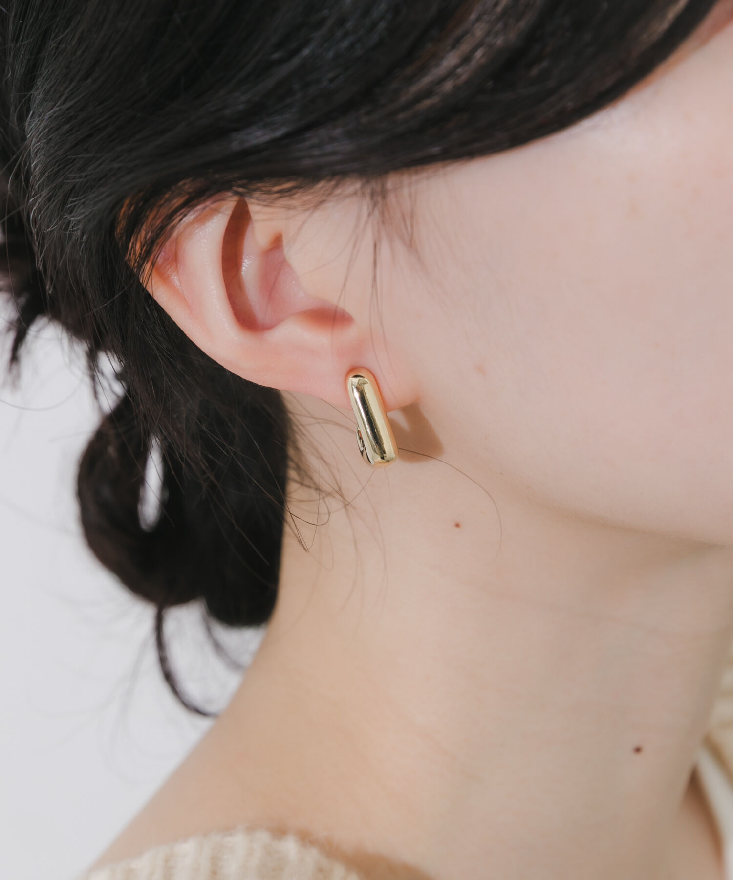 SMELLY「スクエアフープイヤリング」|イヤリング|