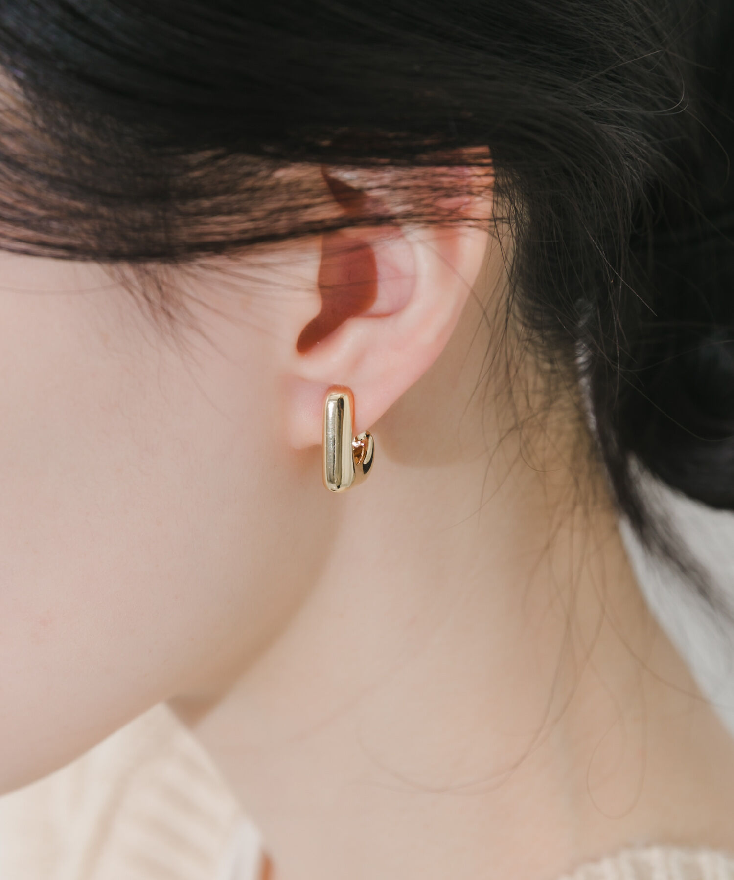 SMELLY「スクエアフープイヤリング」|イヤリング|