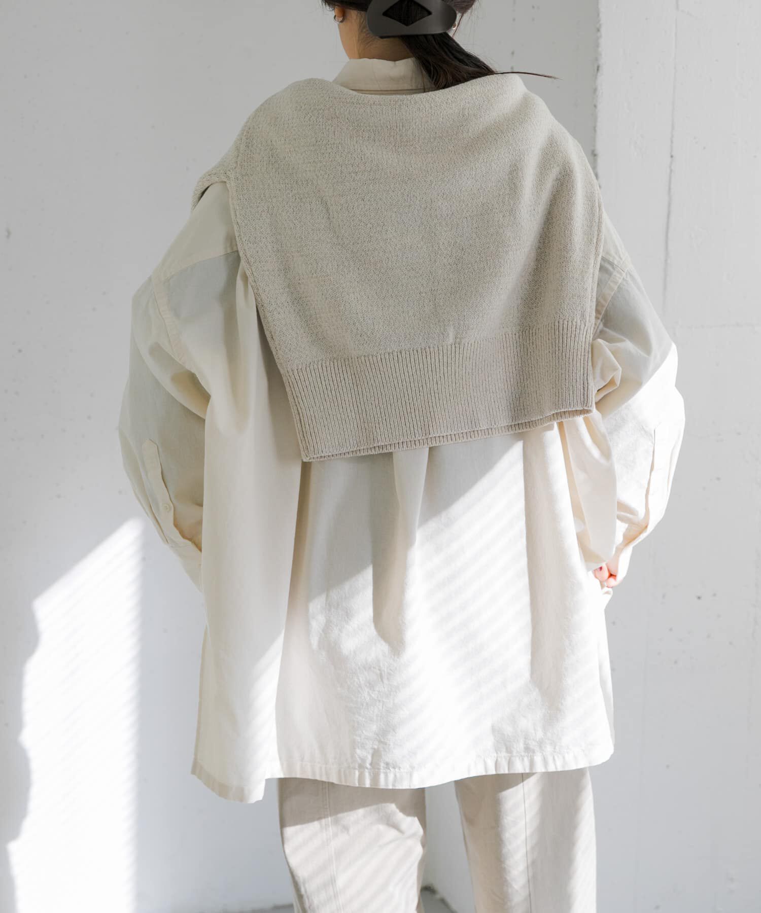 URBAN RESEARCH DOORS「FORK&SPOON　ビッグシャンブレーシャツ」|シャツ・ブラウス|