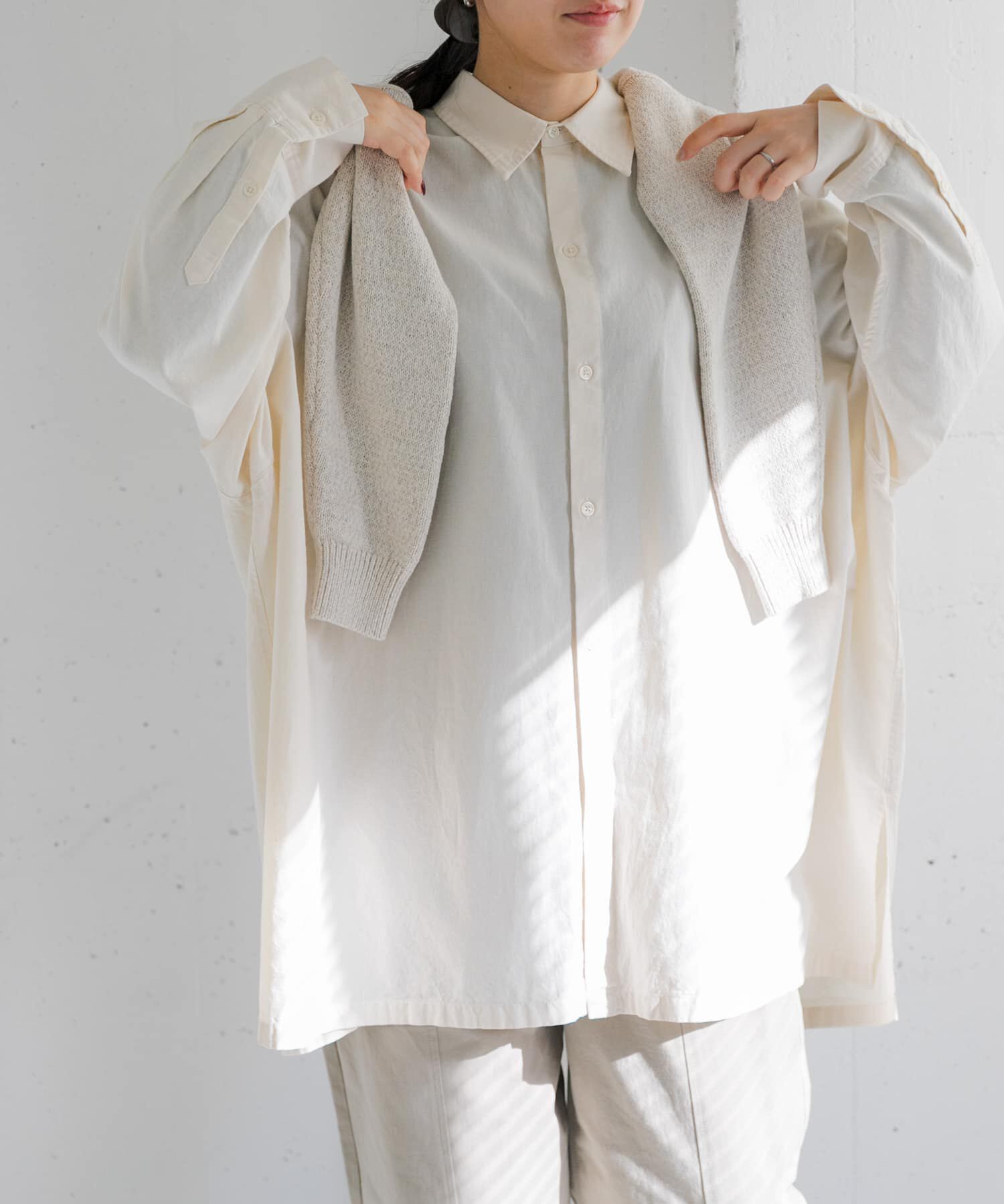 URBAN RESEARCH DOORS「FORK&SPOON　ビッグシャンブレーシャツ」|シャツ・ブラウス|