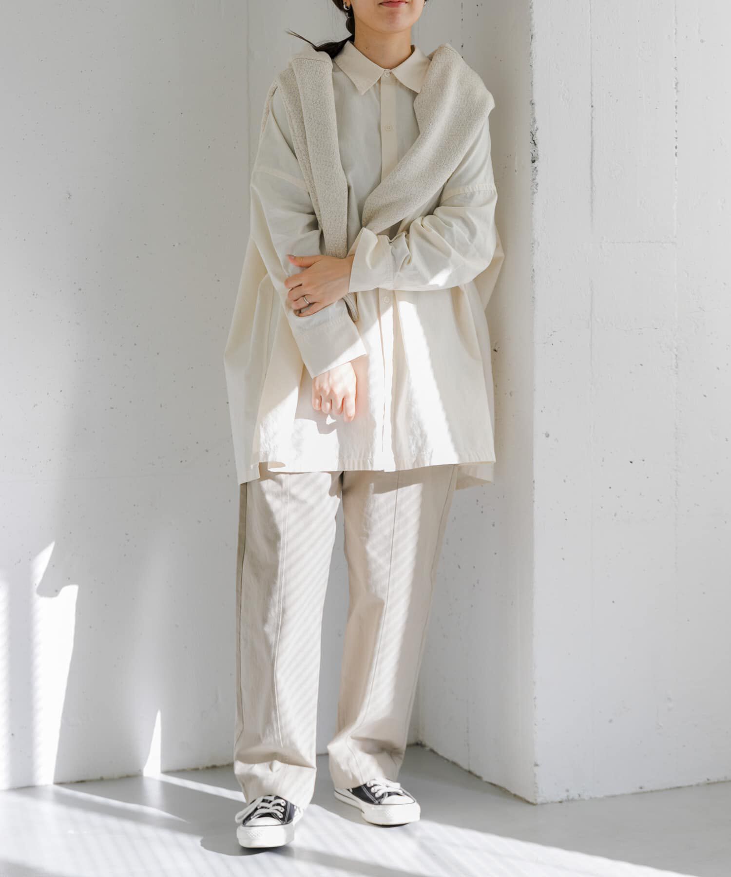 URBAN RESEARCH DOORS「FORK&SPOON　ビッグシャンブレーシャツ」|シャツ・ブラウス|