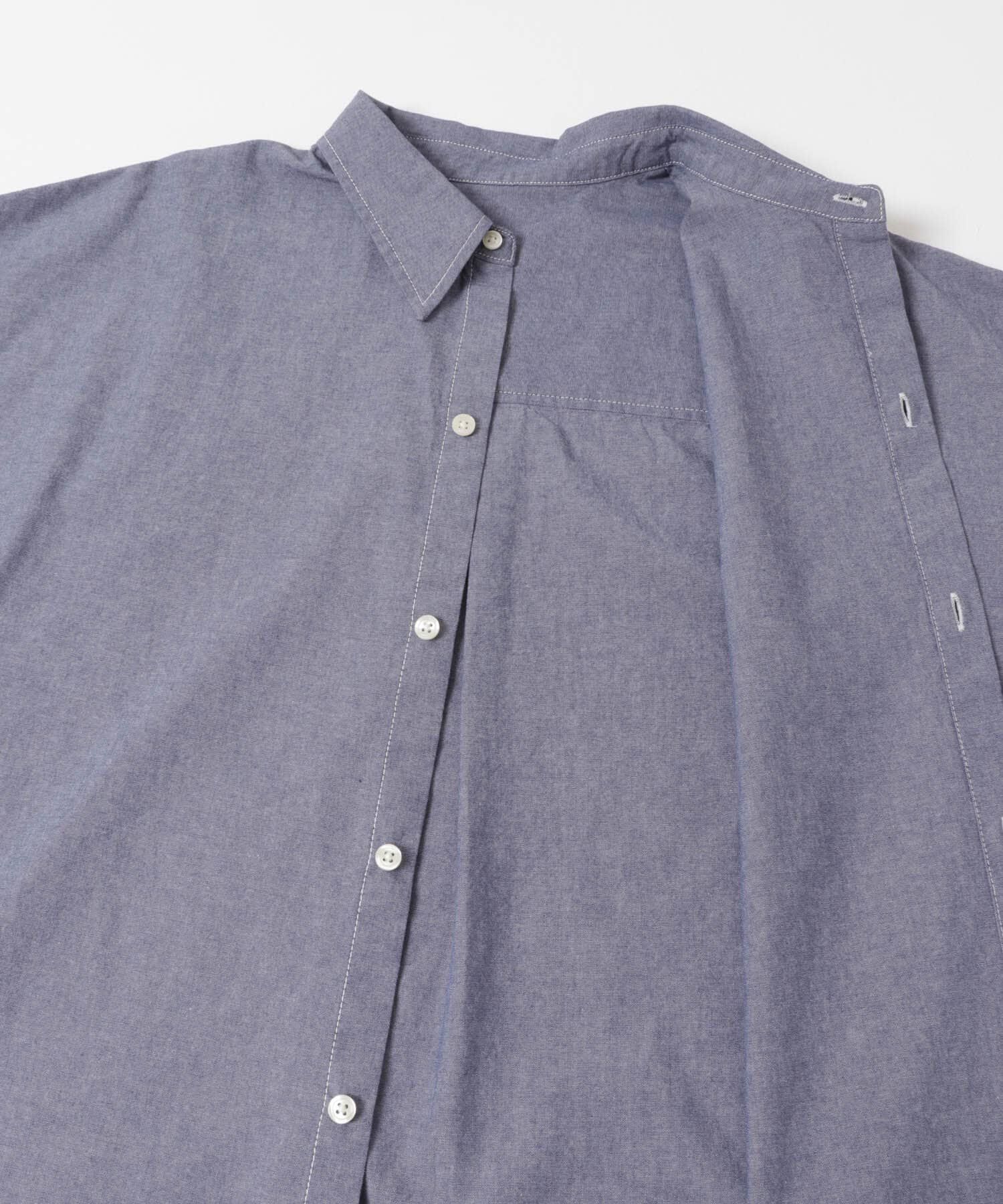 URBAN RESEARCH DOORS「FORK&SPOON　ビッグシャンブレーシャツ」|シャツ・ブラウス|