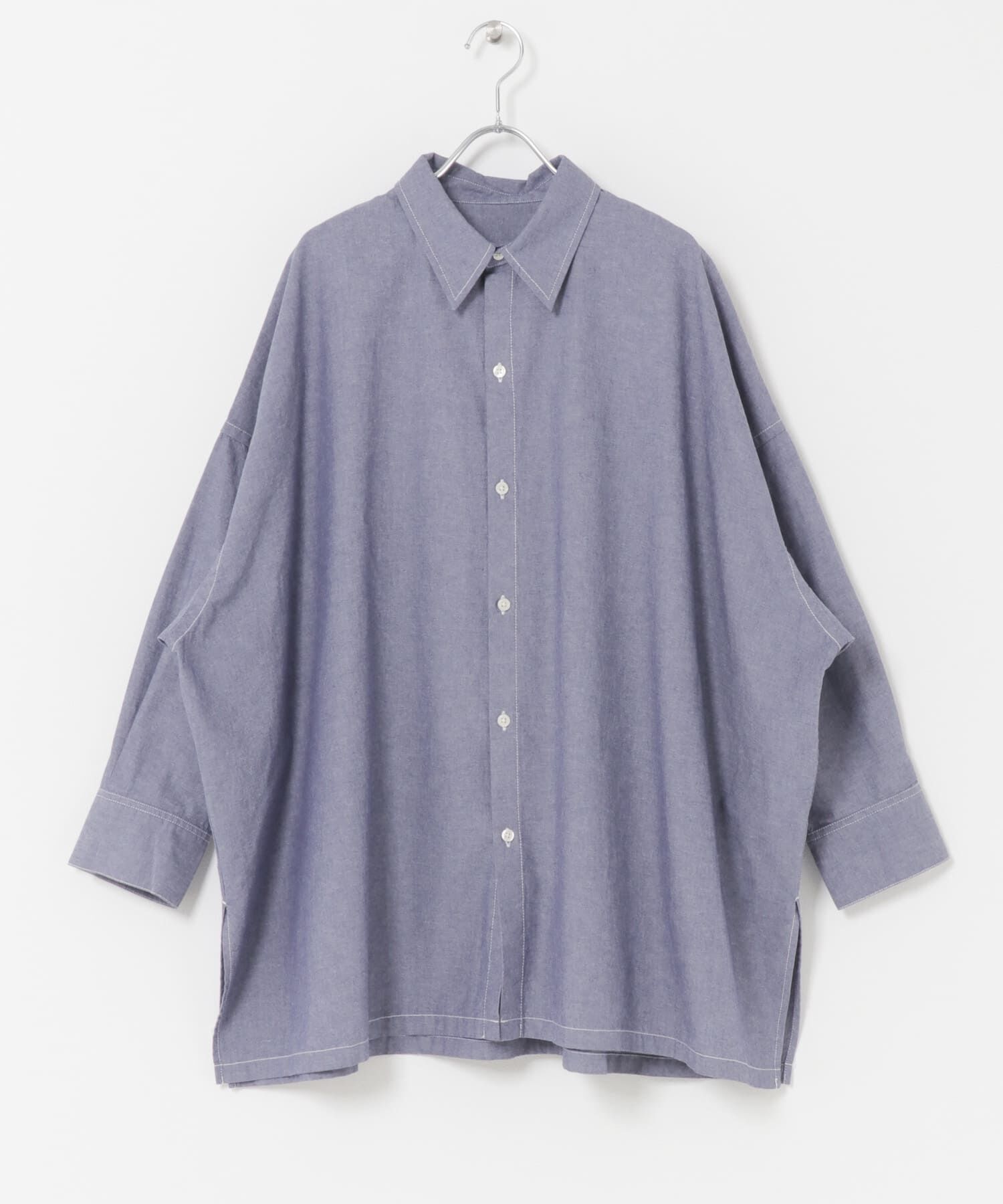 URBAN RESEARCH DOORS「FORK&SPOON　ビッグシャンブレーシャツ」|シャツ・ブラウス|