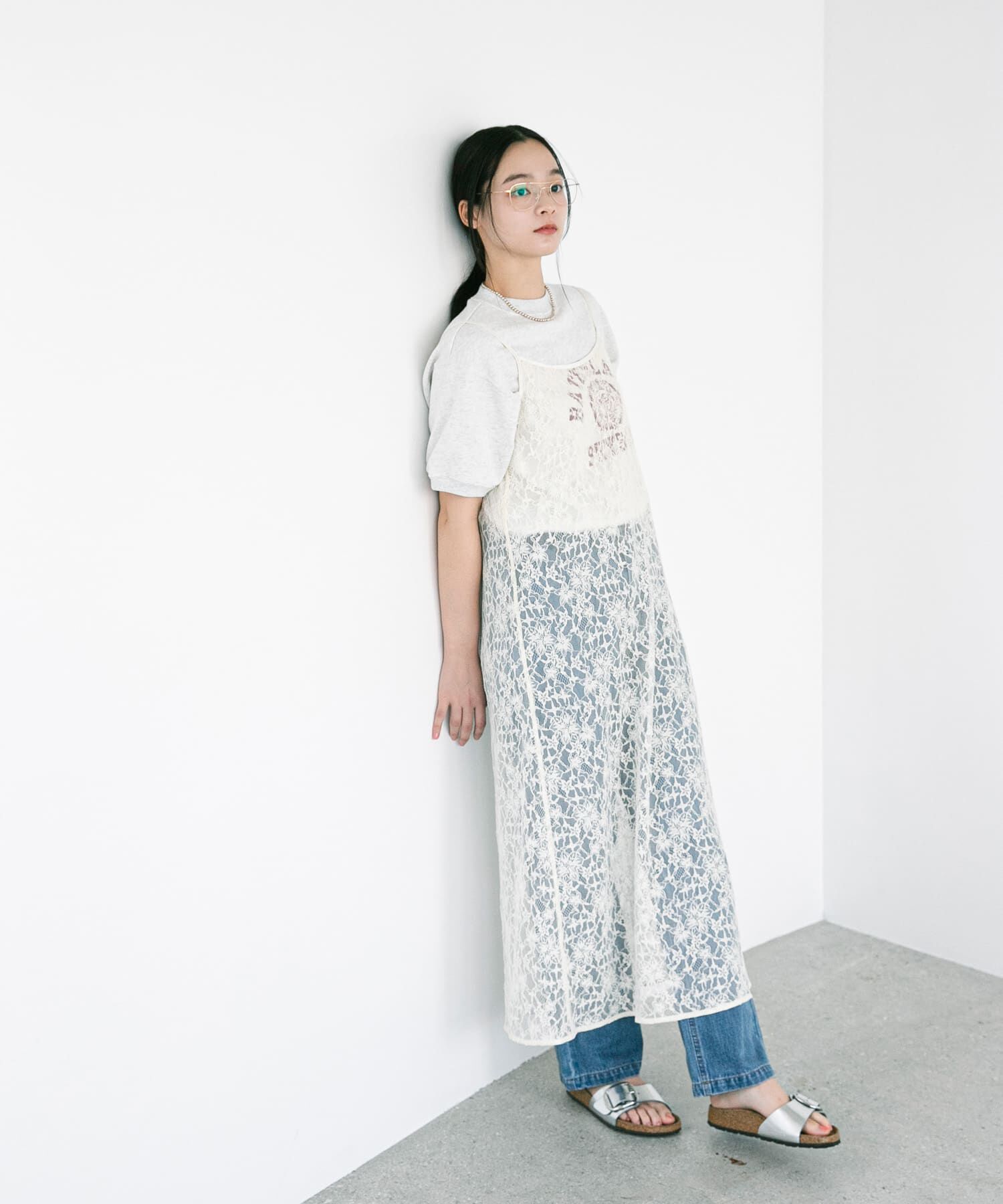 URBAN RESEARCH DOORS「『別注』ElisaNovelli&times;DOORS　レースキャミワンピース」|ワンピース|