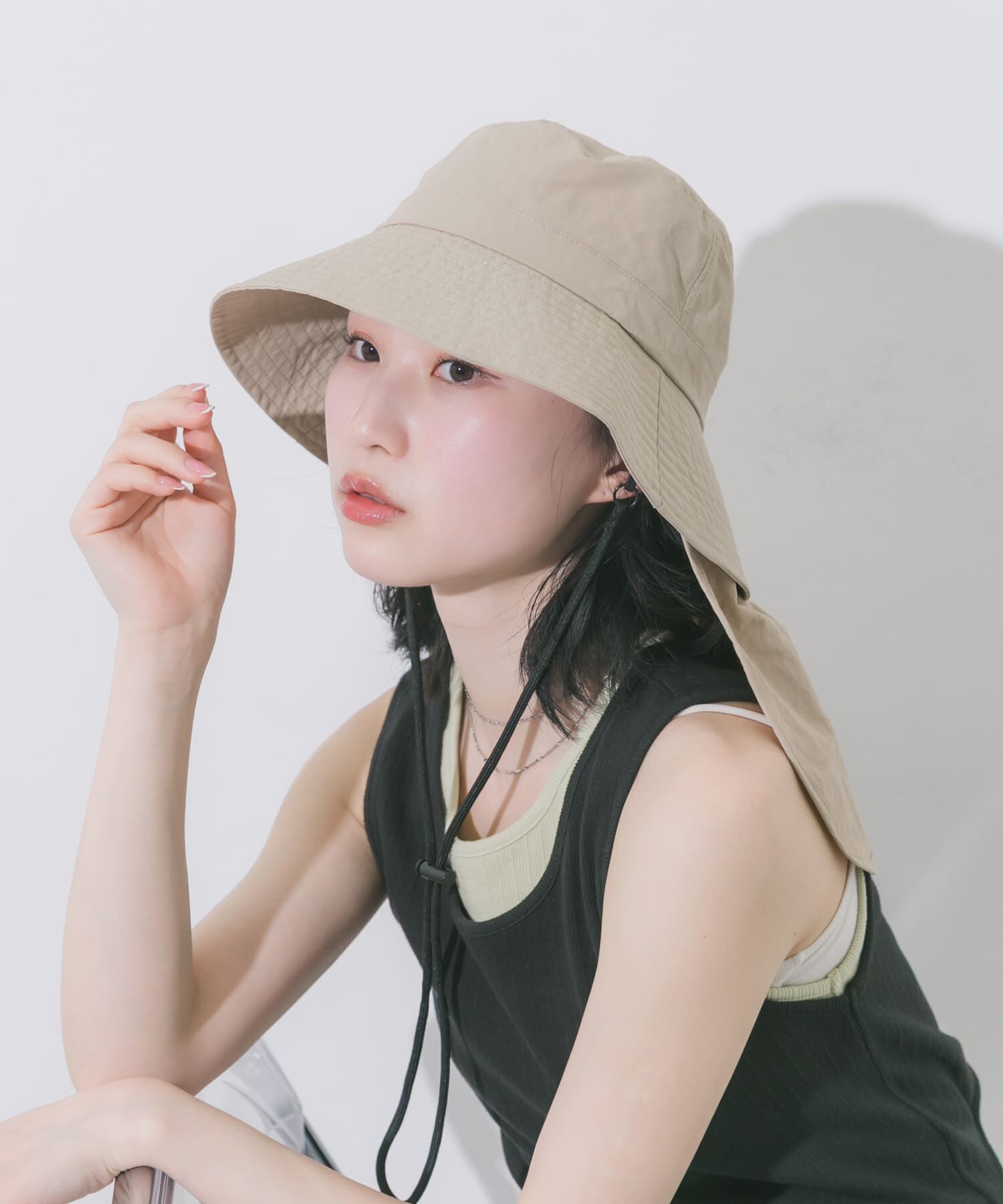 SMELLY「『撥水/UVカット』サンシェードバケットハット」|ハット|