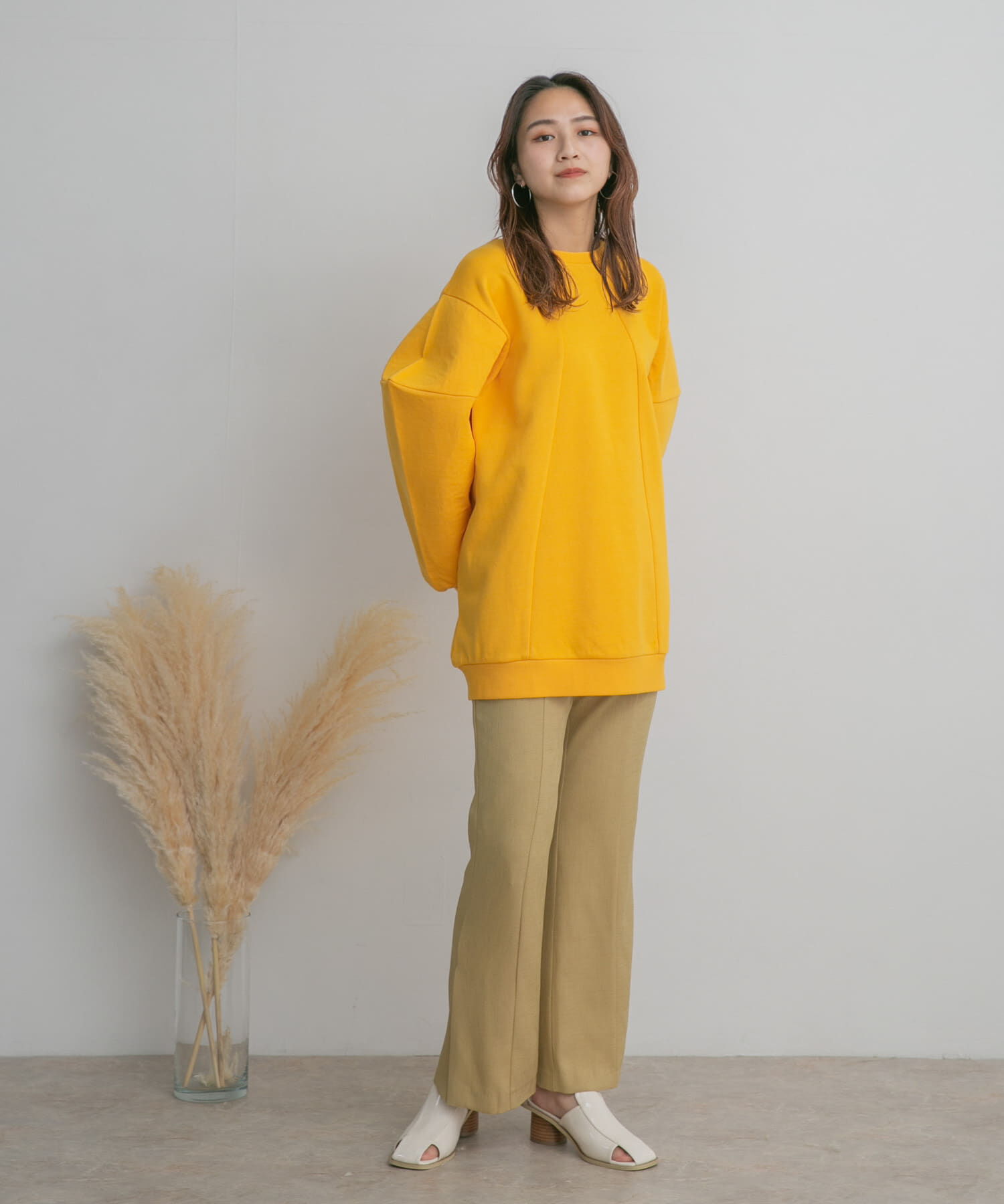  「サイドスリットフレアパンツ」|その他|