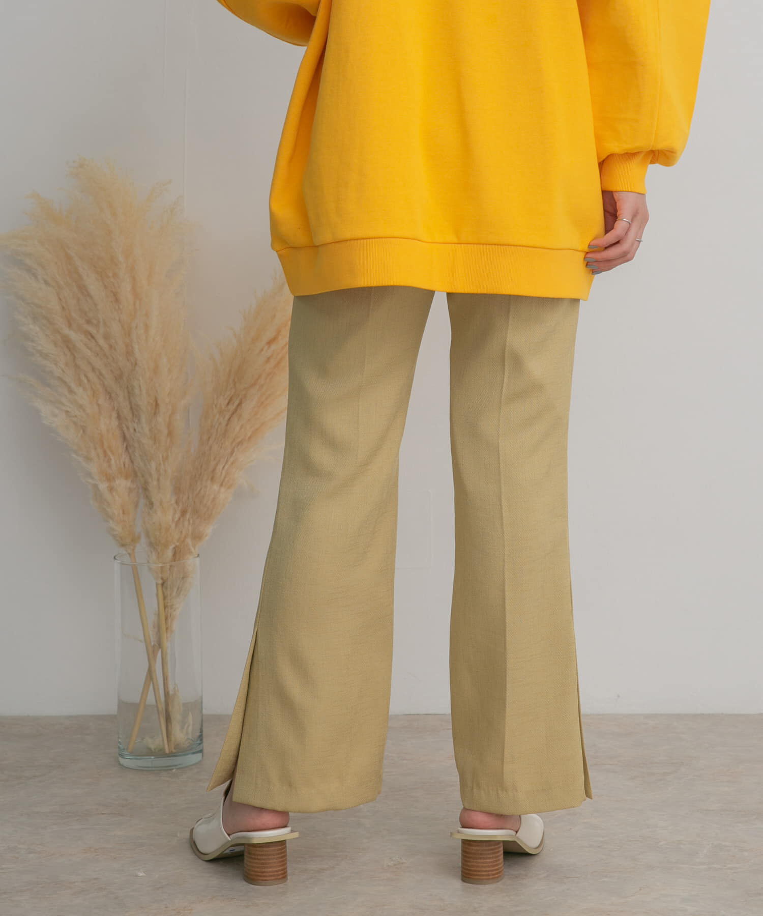  「サイドスリットフレアパンツ」|その他|