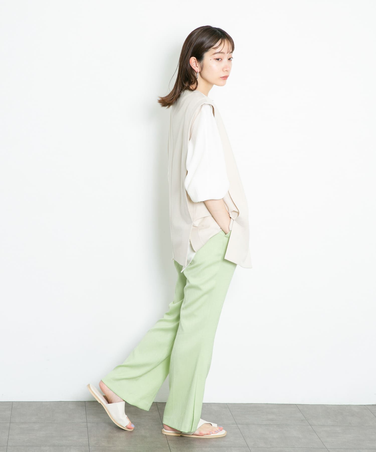  「サイドスリットフレアパンツ」|その他|