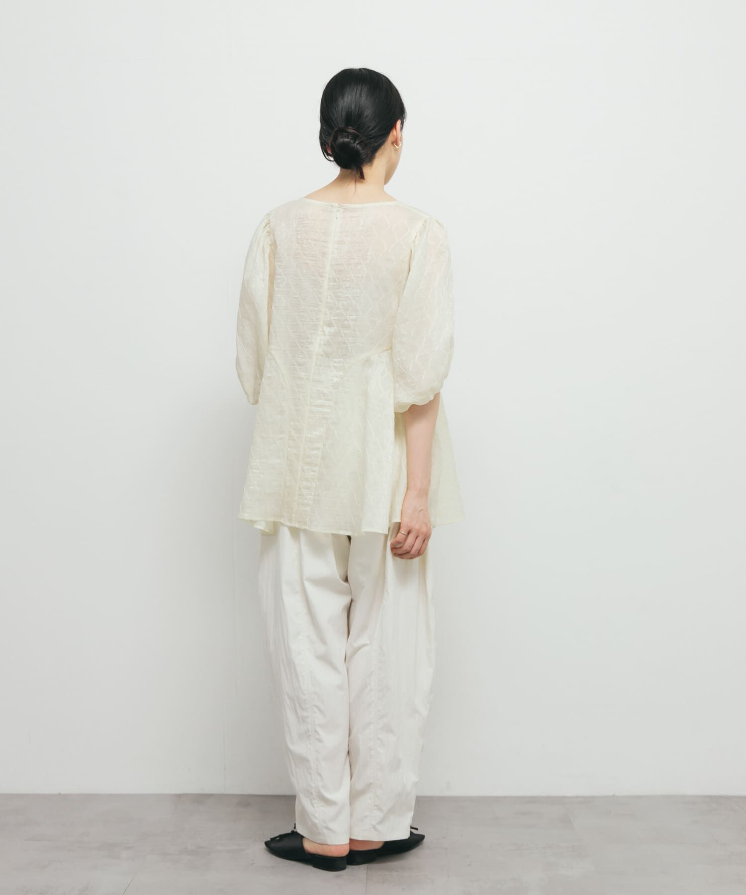  「パネルラインシアーブラウス」|シャツ・ブラウス|