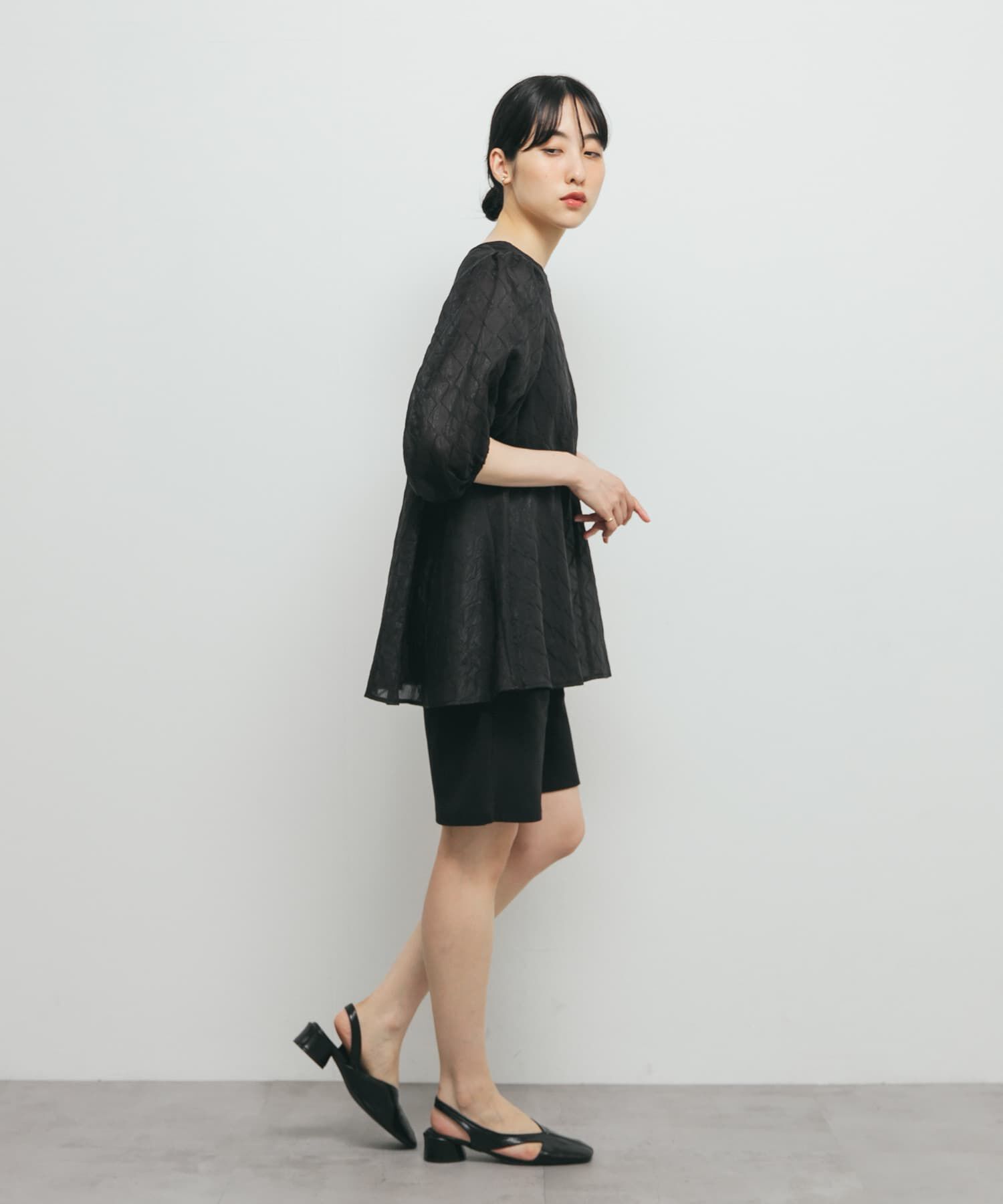  「パネルラインシアーブラウス」|シャツ・ブラウス|