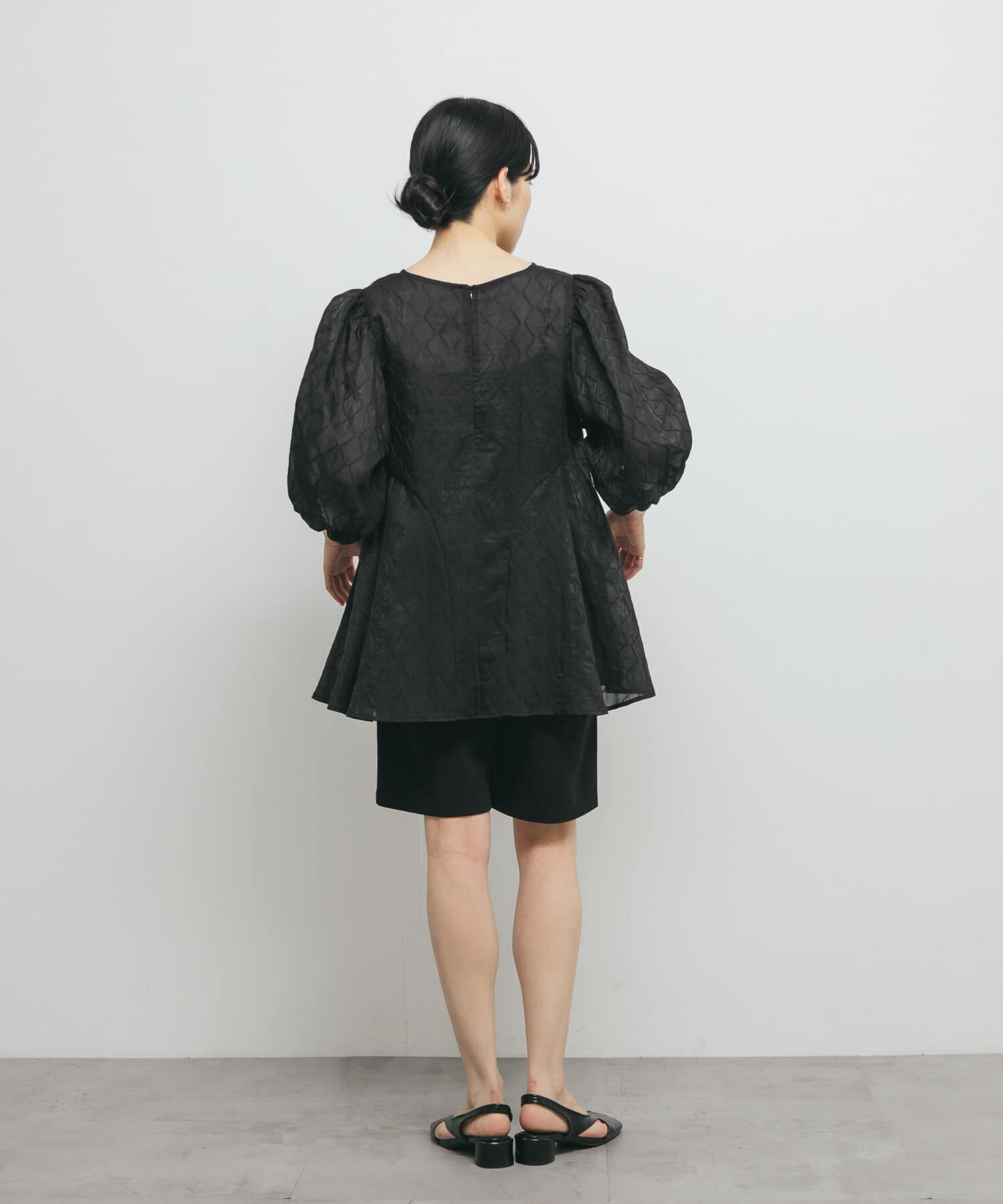  「パネルラインシアーブラウス」|シャツ・ブラウス|