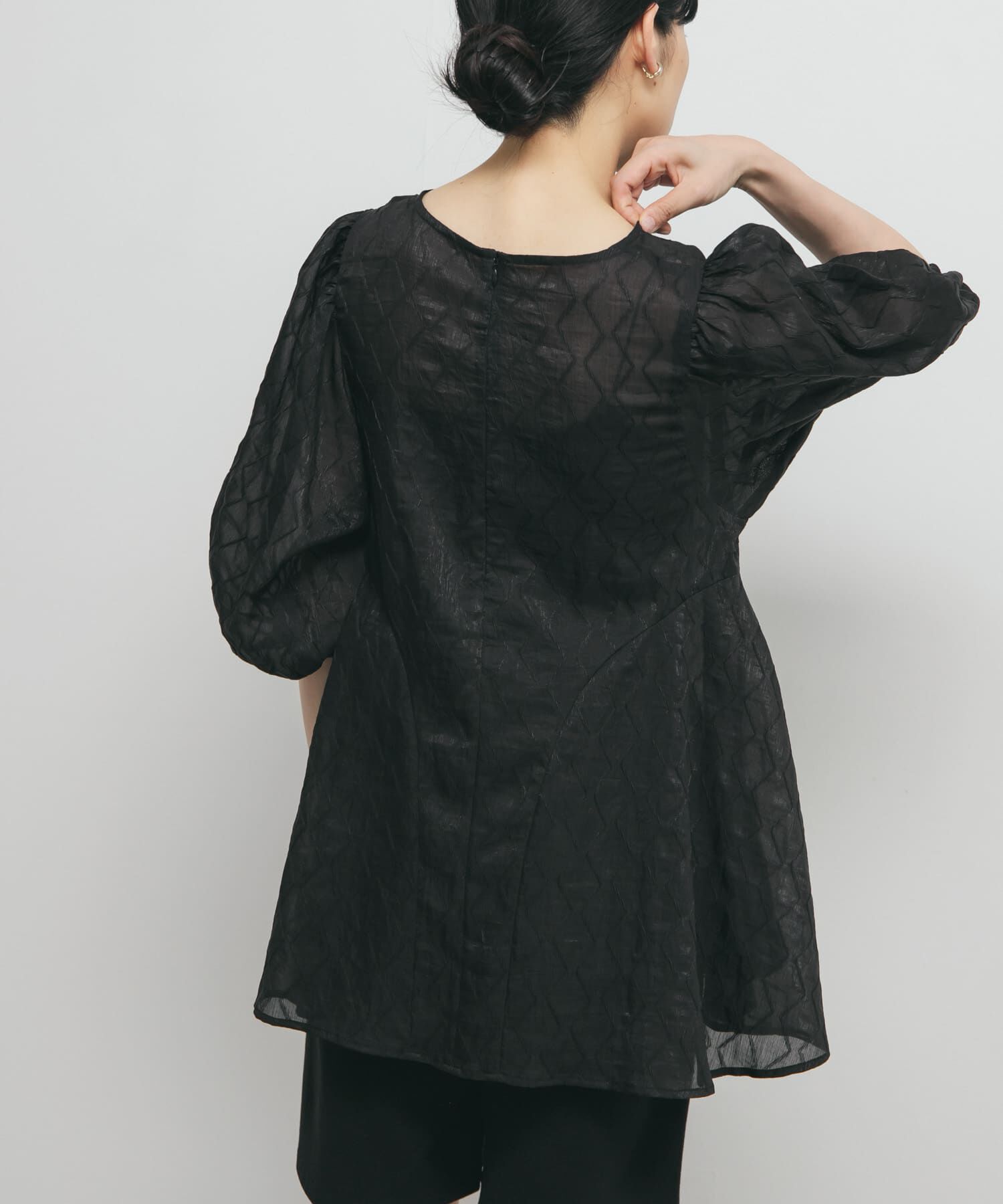  「パネルラインシアーブラウス」|シャツ・ブラウス|