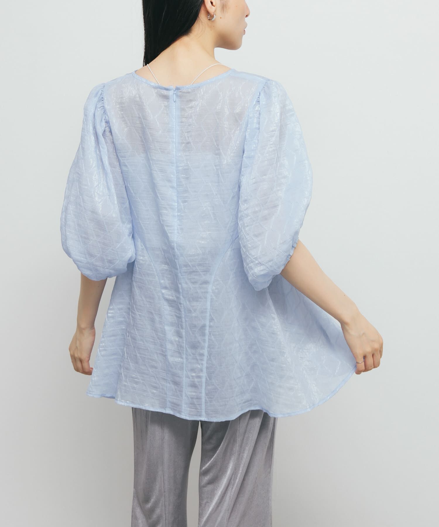  「パネルラインシアーブラウス」|シャツ・ブラウス|