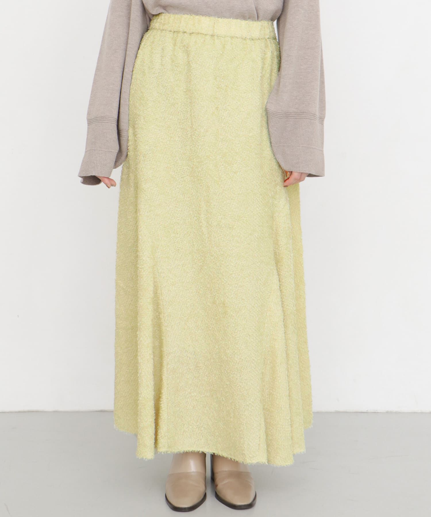  「シフォンフリンジフレアスカート&there4;」|スカート|