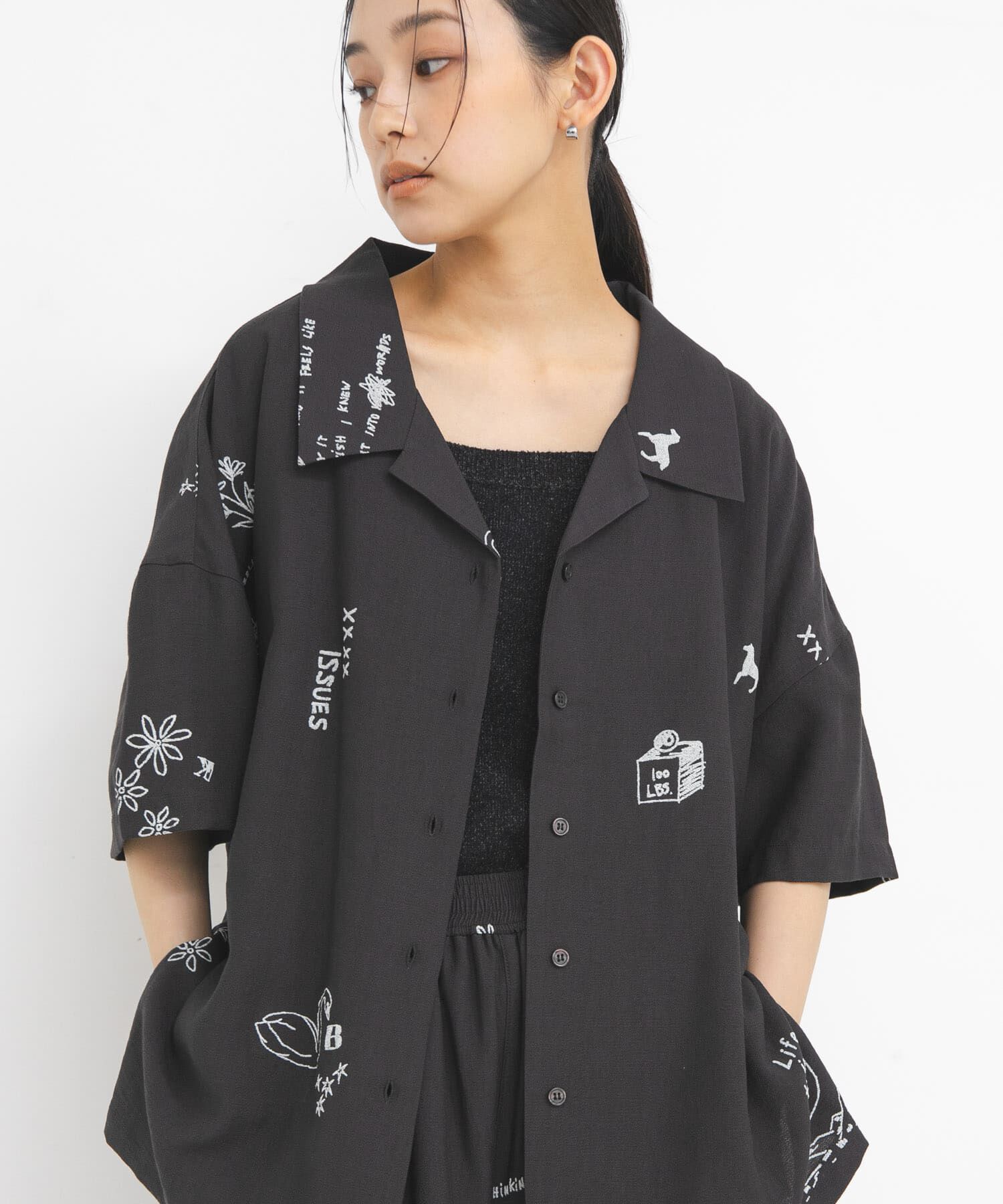  「TATTOOオーバーシャツ」|シャツ・ブラウス|