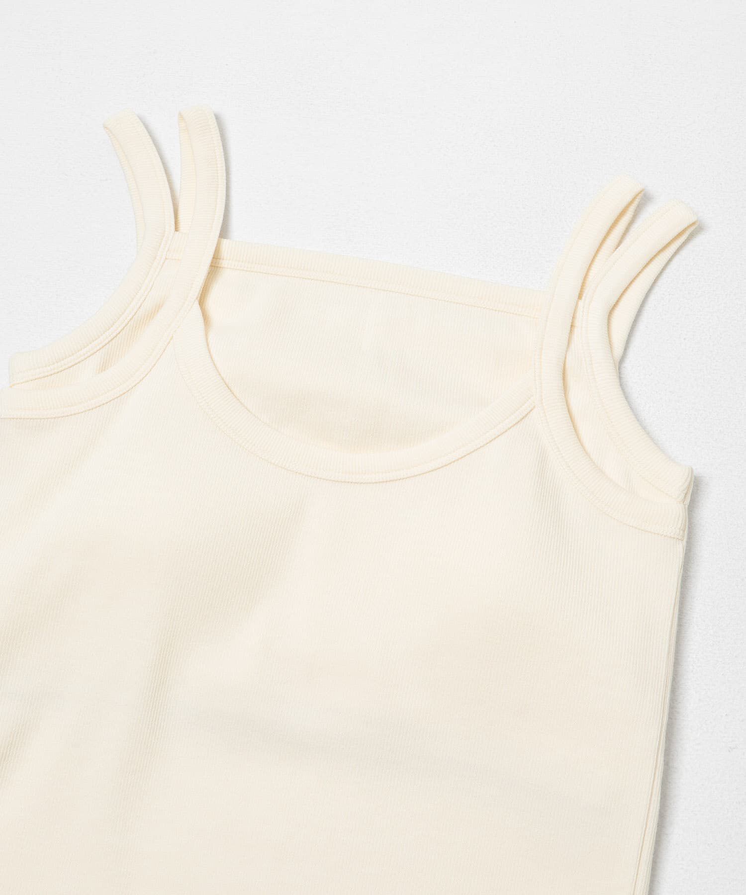  「レイヤードライクカップ付きタンクトップ」|タンクトップ|