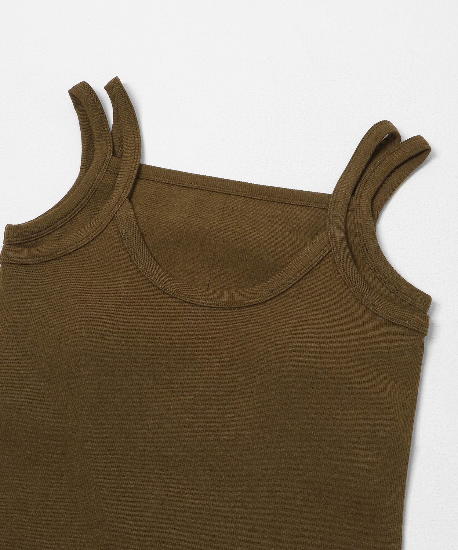  「レイヤードライクカップ付きタンクトップ」|タンクトップ|