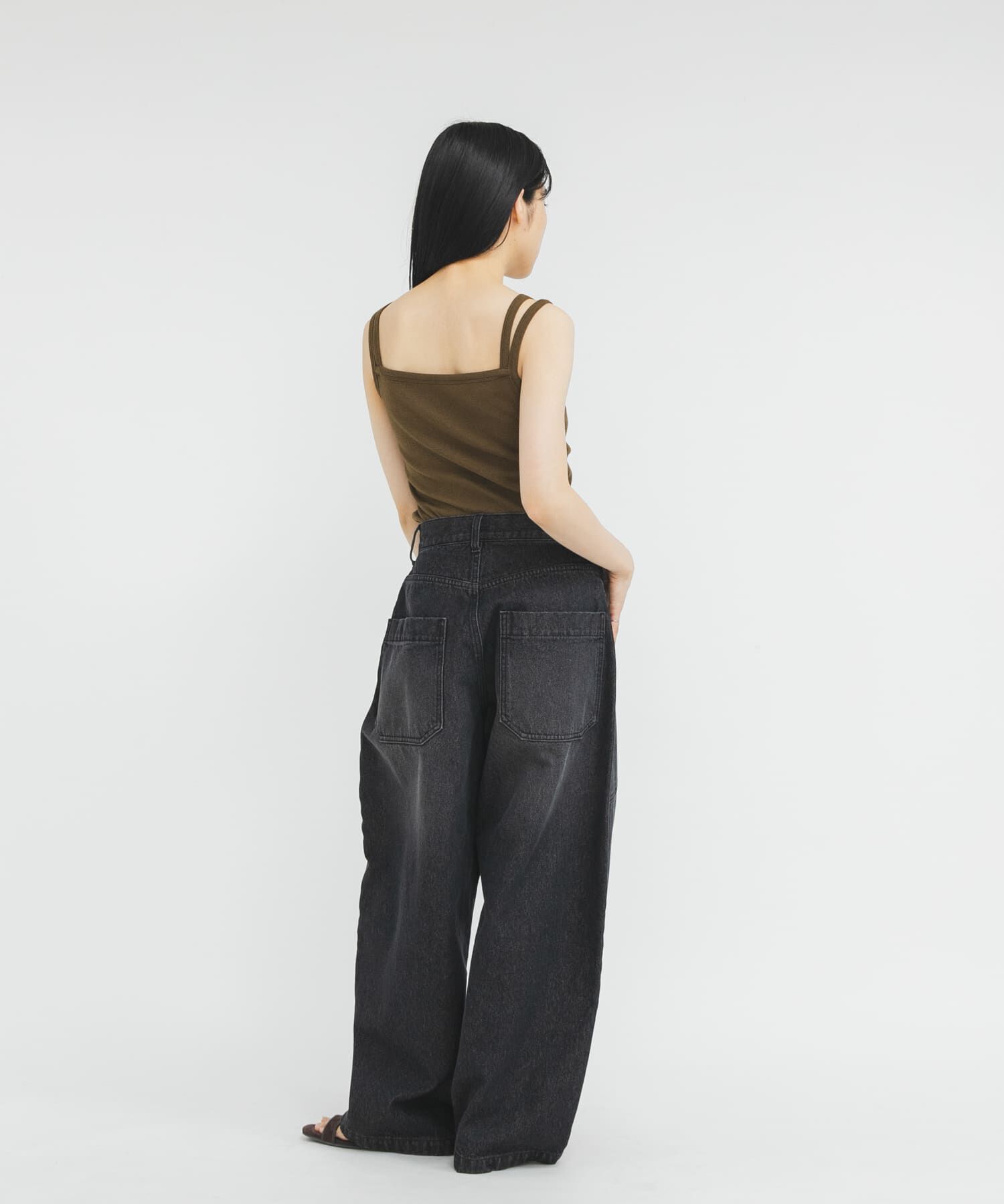  「レイヤードライクカップ付きタンクトップ」|タンクトップ|