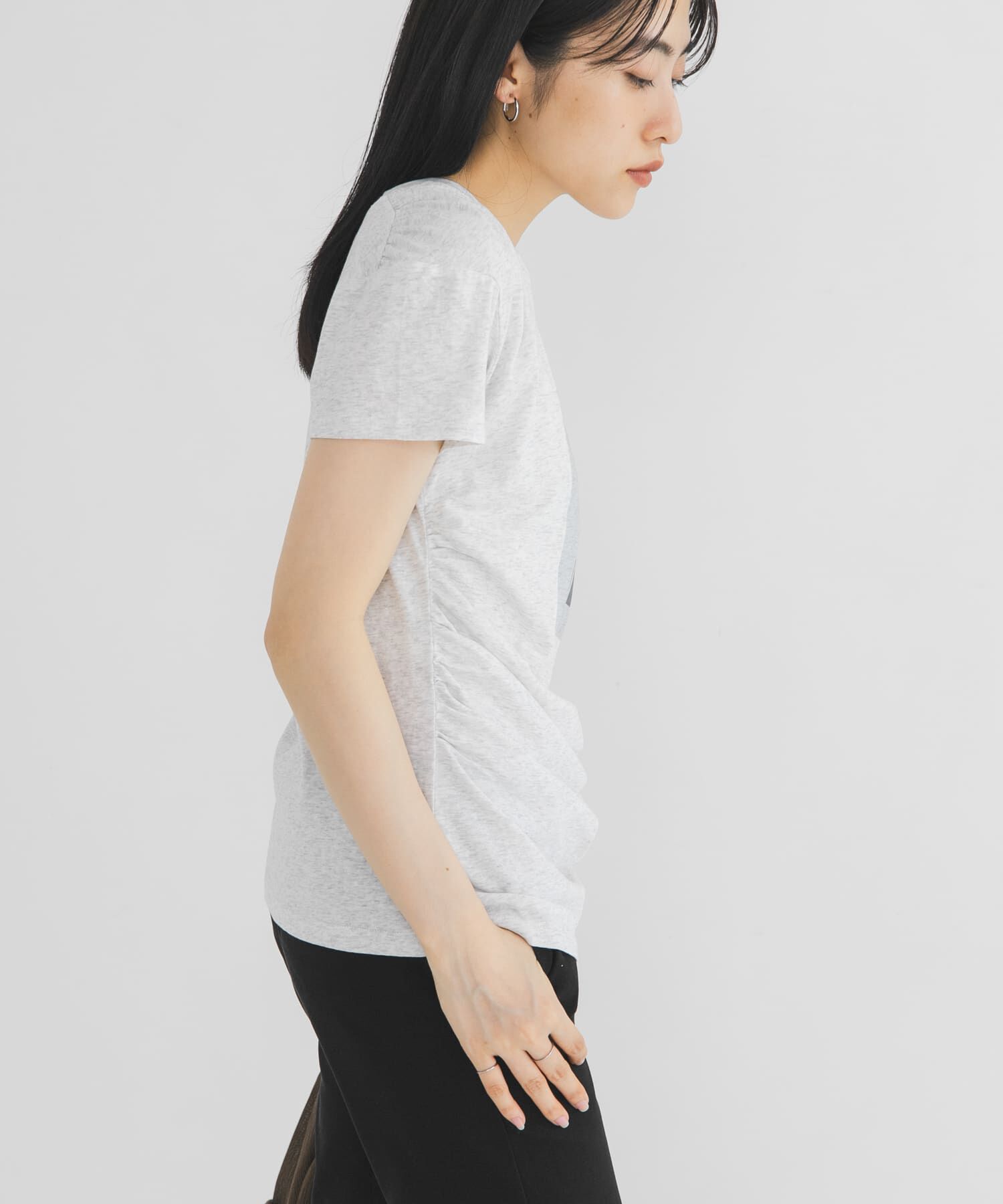  「ドレーププリントTEE」|Tシャツ・カットソー|