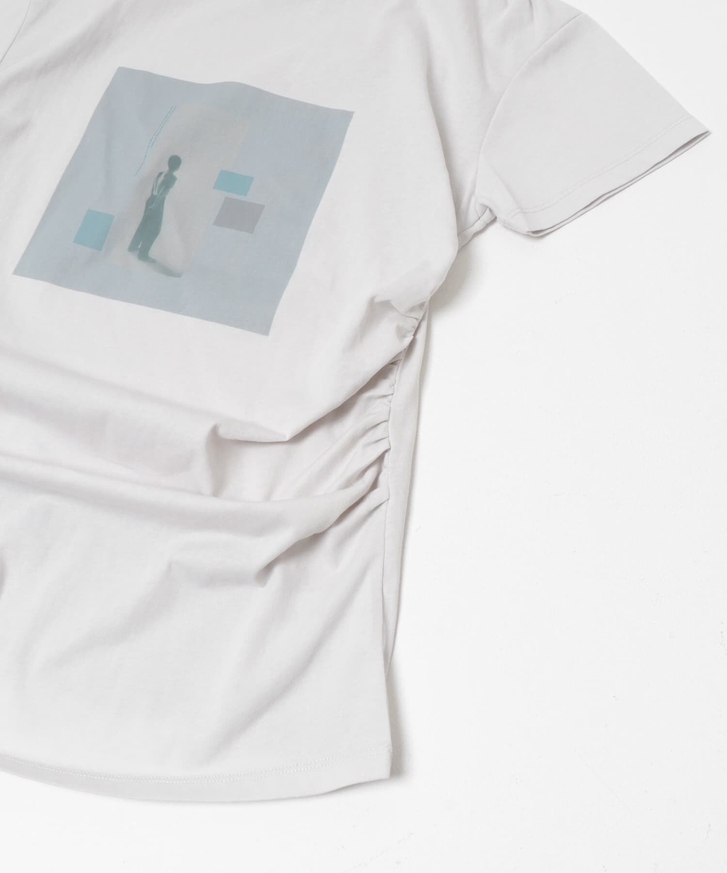  「ドレーププリントTEE」|Tシャツ・カットソー|