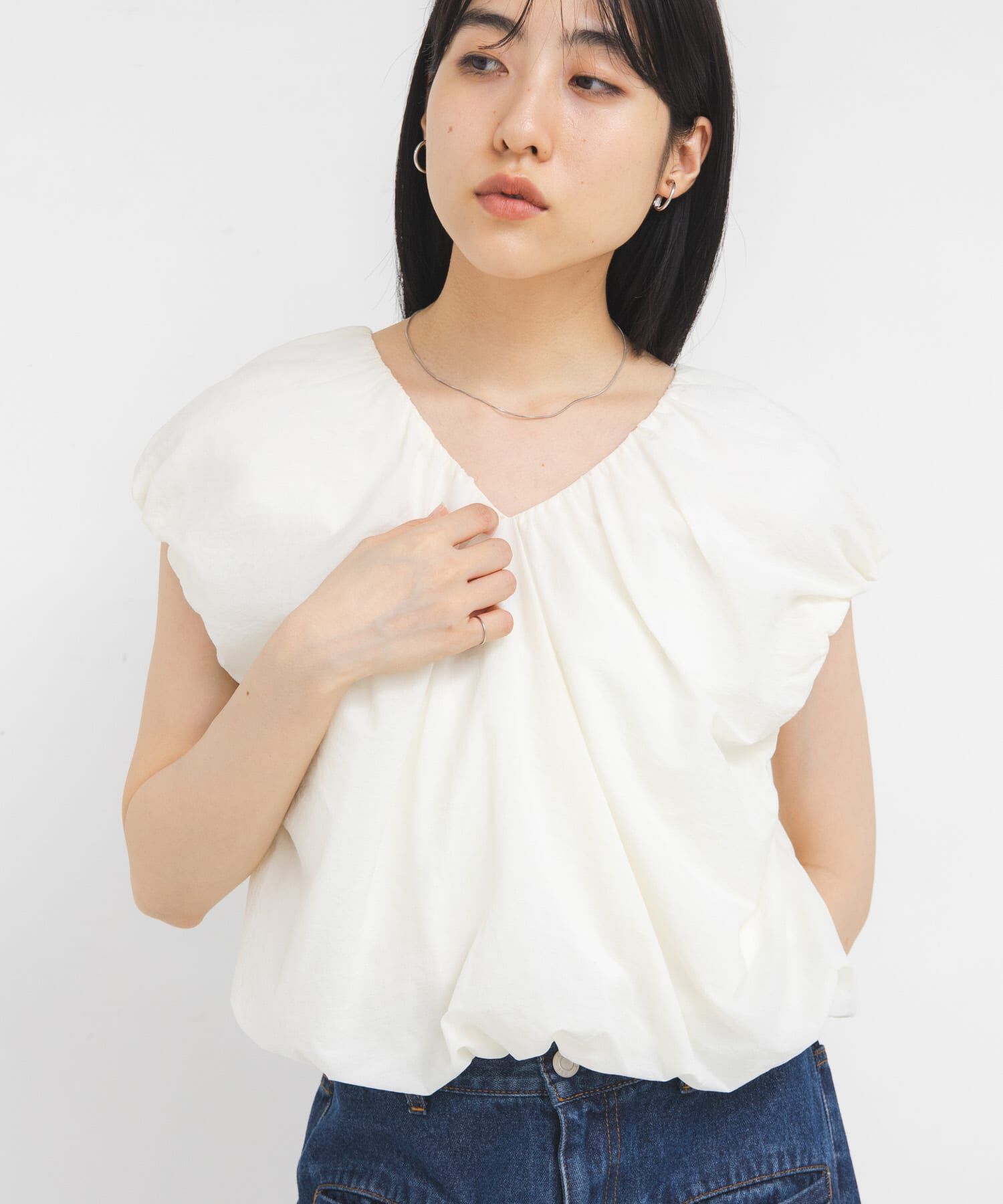  「バルーンリボンブラウス」|シャツ・ブラウス|