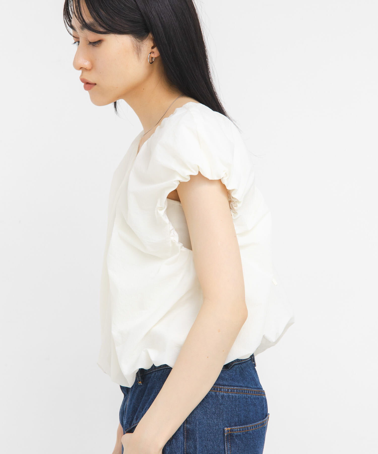  「バルーンリボンブラウス」|シャツ・ブラウス|