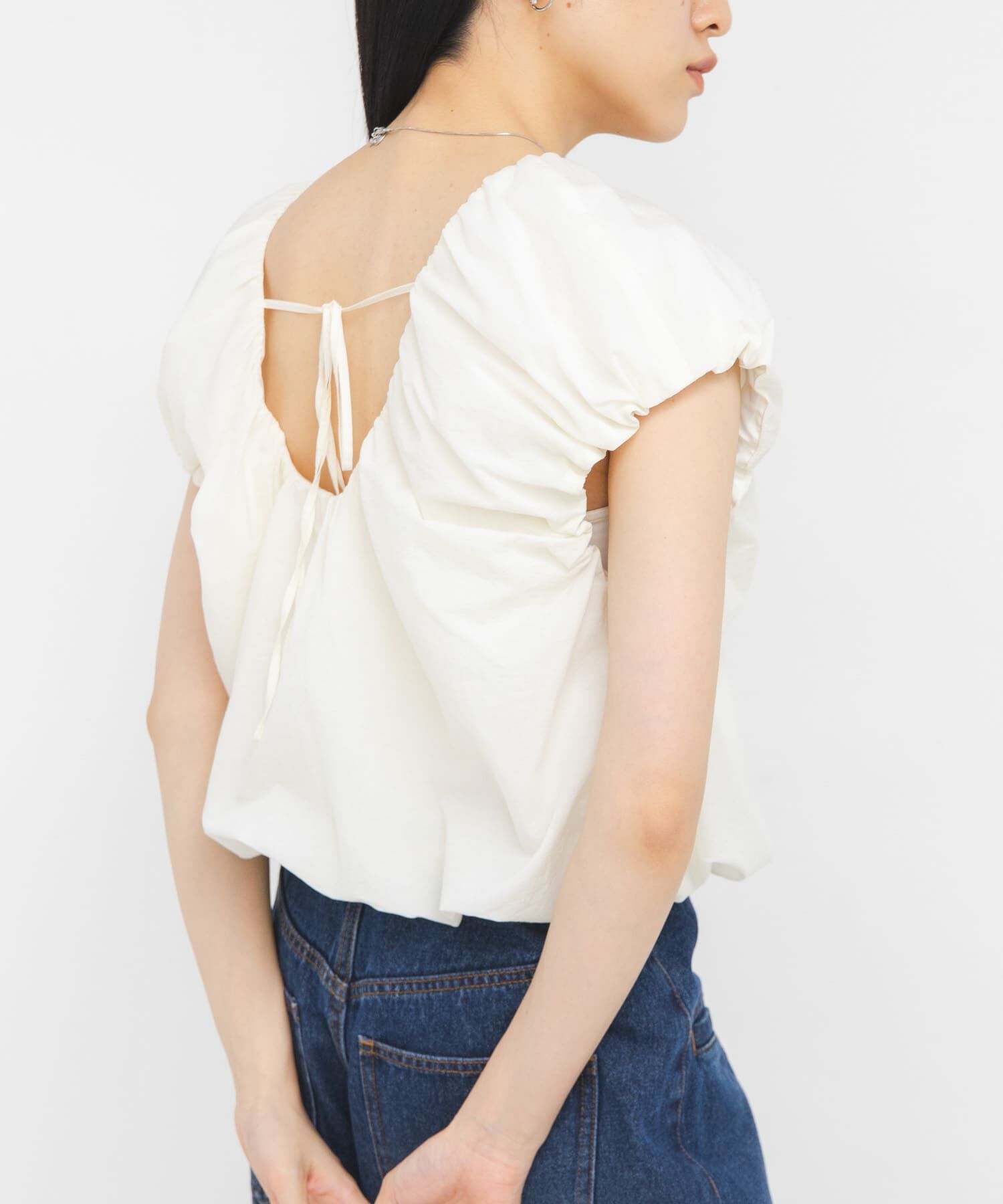  「バルーンリボンブラウス」|シャツ・ブラウス|