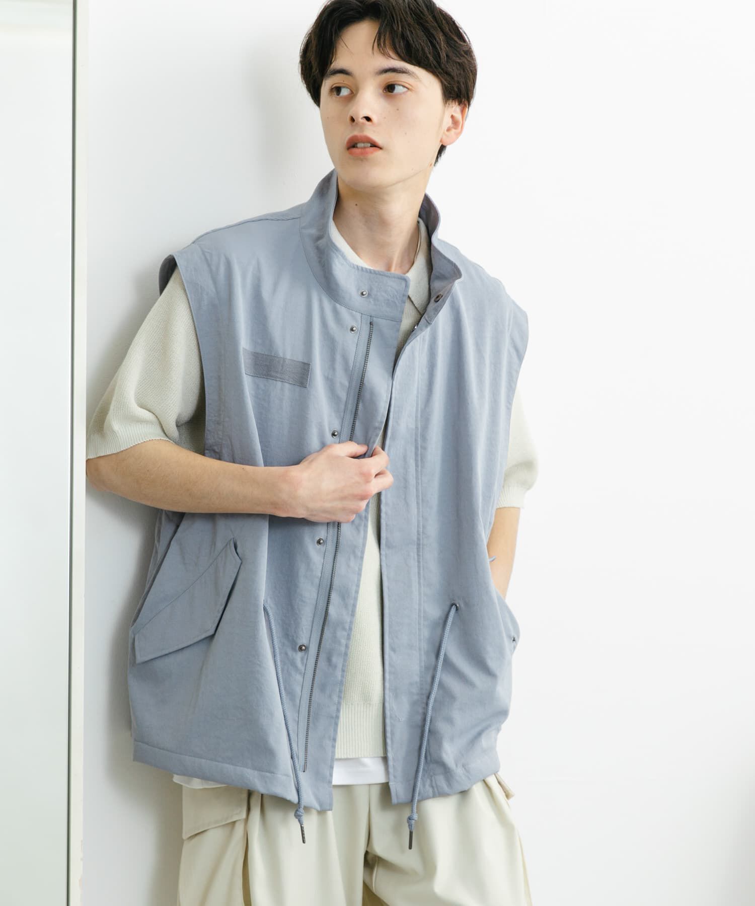 SENSE OF PLACE by URBAN RESEARCH「ルーズモッズベスト」|ミリタリージャケット|