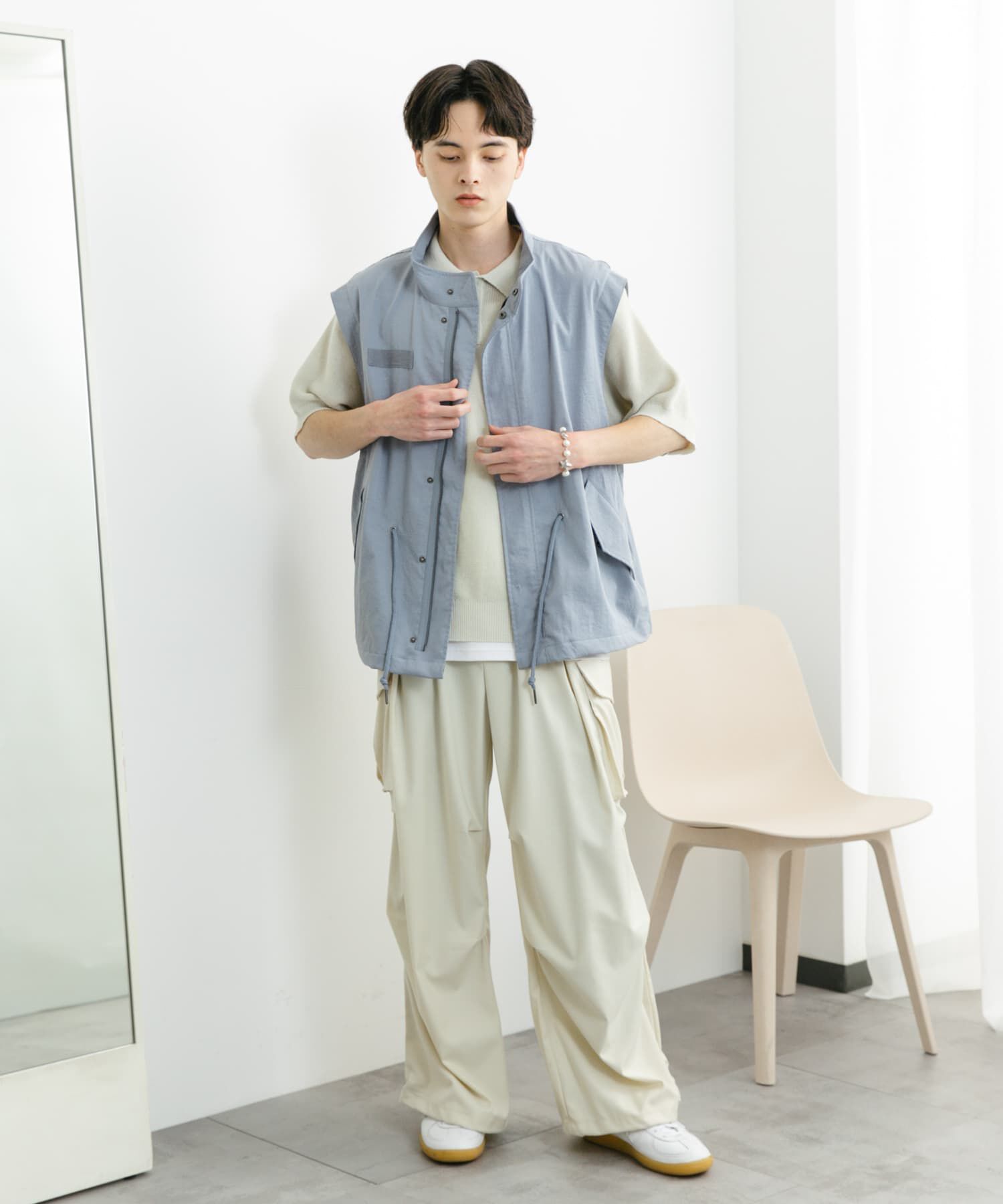 SENSE OF PLACE by URBAN RESEARCH「ルーズモッズベスト」|ミリタリージャケット|