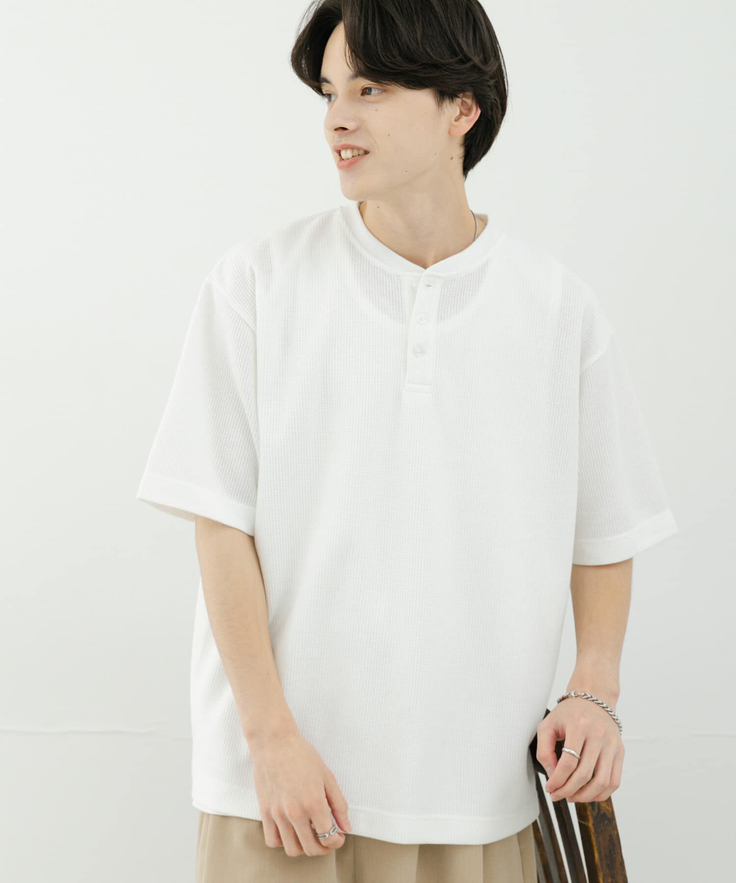 SENSE OF PLACE by URBAN RESEARCH「ヘンリーネックカノコプルオーバー」|Tシャツ・カットソー|