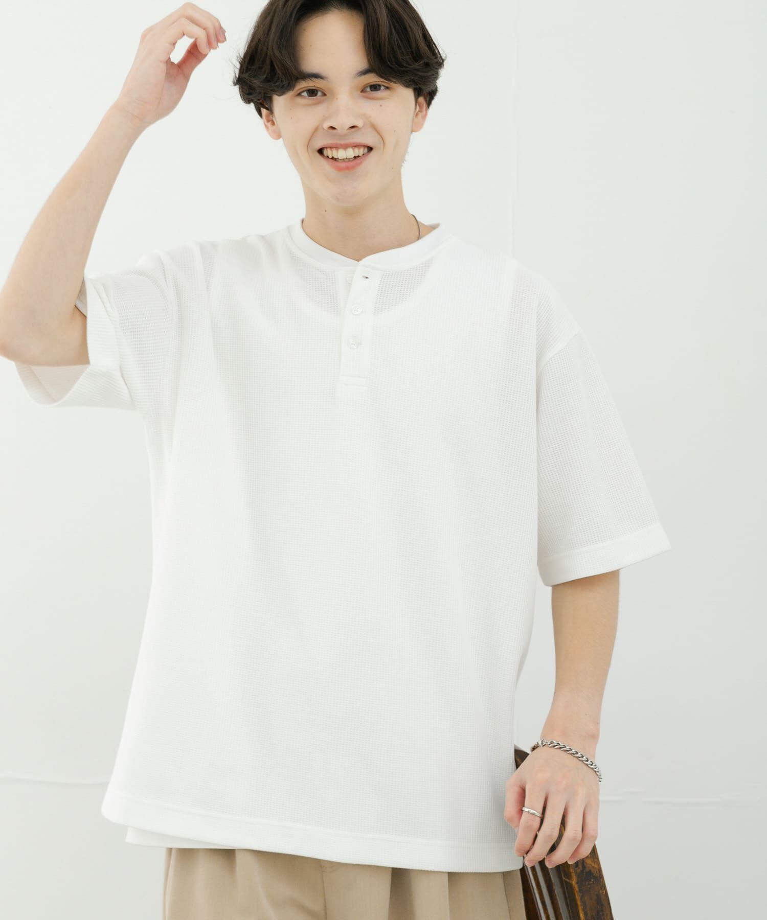 SENSE OF PLACE by URBAN RESEARCH「ヘンリーネックカノコプルオーバー」|Tシャツ・カットソー|