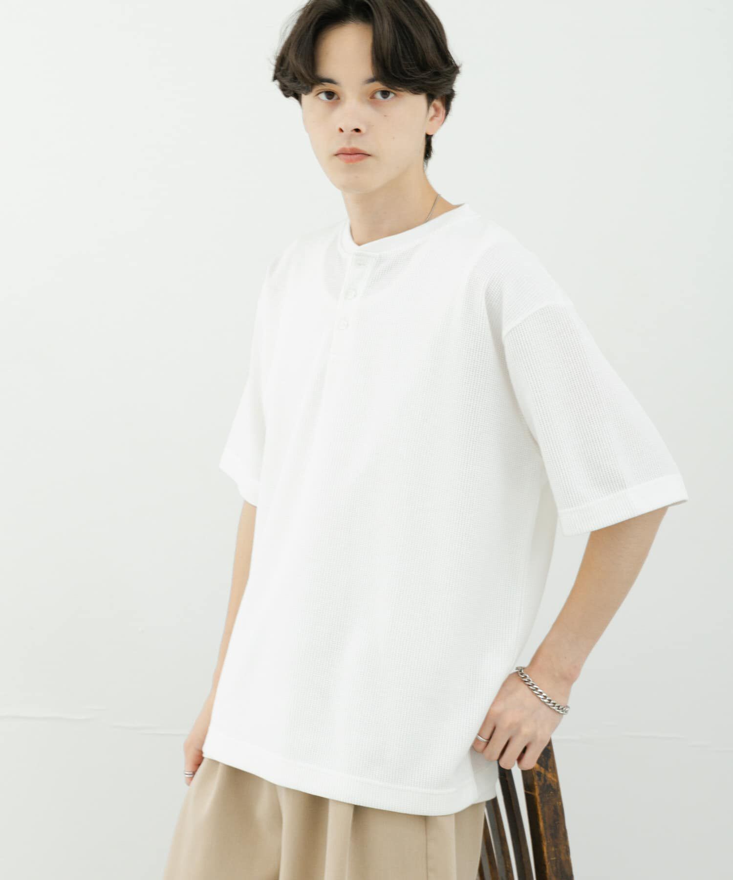 SENSE OF PLACE by URBAN RESEARCH「ヘンリーネックカノコプルオーバー」|Tシャツ・カットソー|