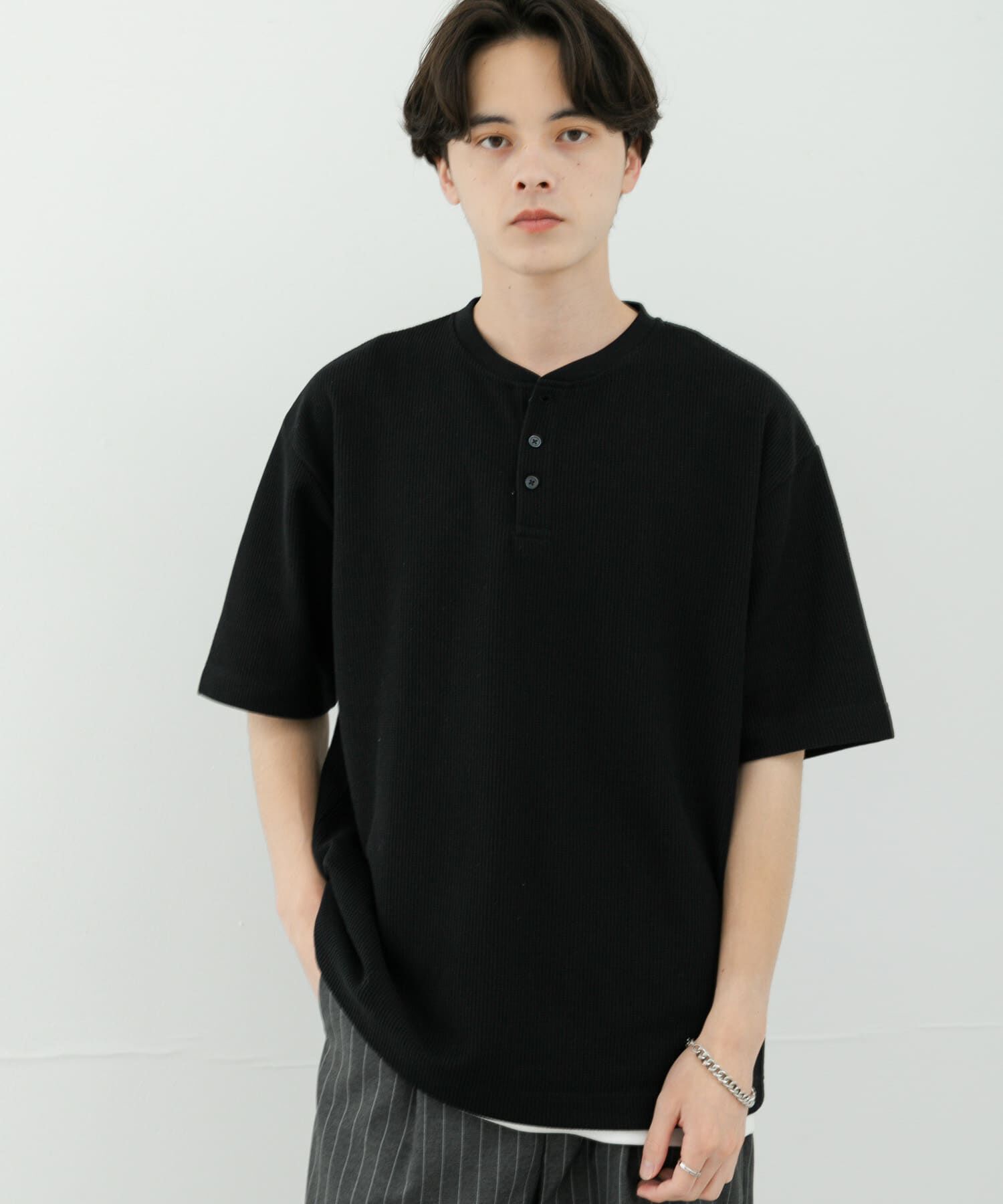 SENSE OF PLACE by URBAN RESEARCH「ヘンリーネックカノコプルオーバー」|Tシャツ・カットソー|