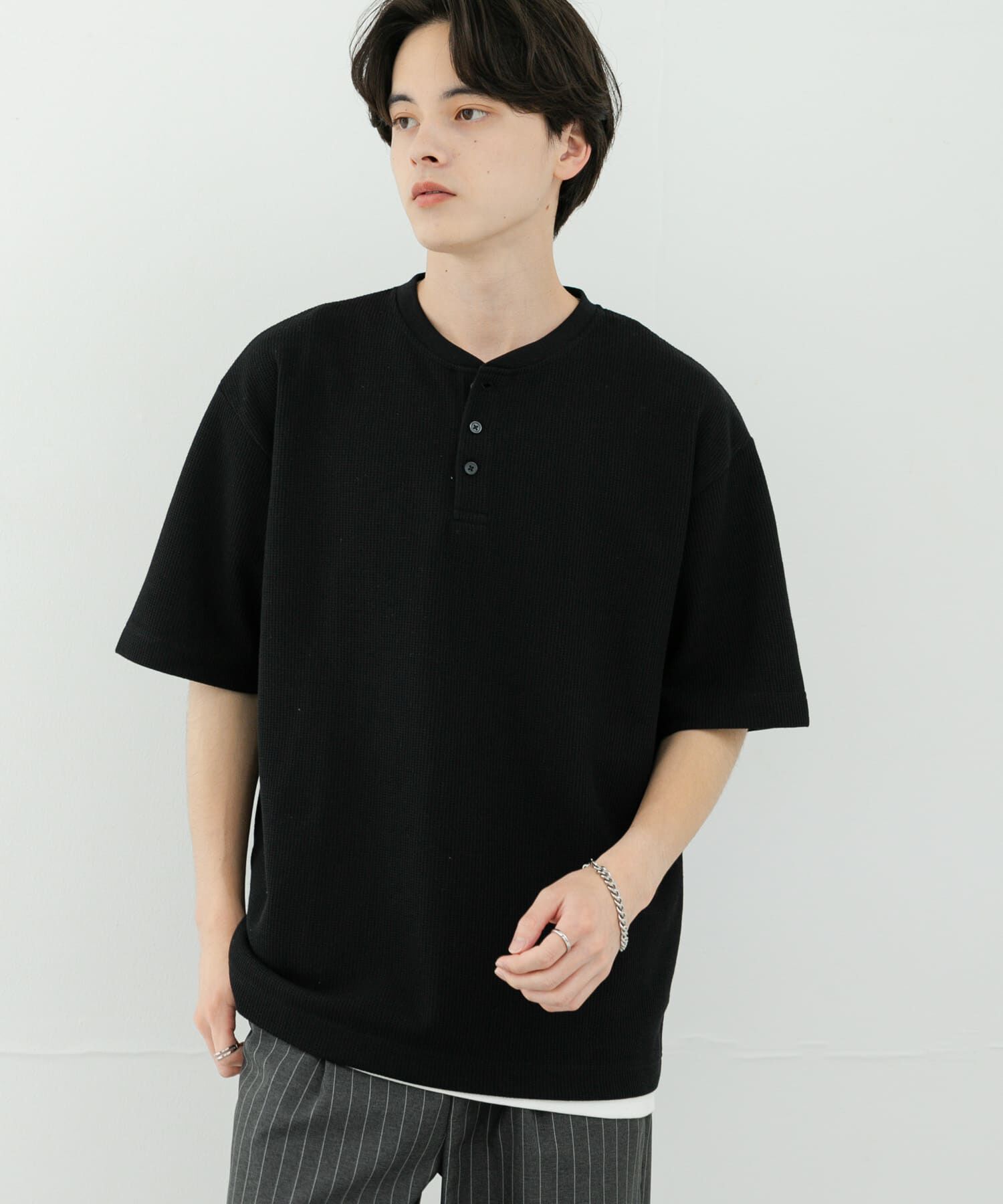SENSE OF PLACE by URBAN RESEARCH「ヘンリーネックカノコプルオーバー」|Tシャツ・カットソー|