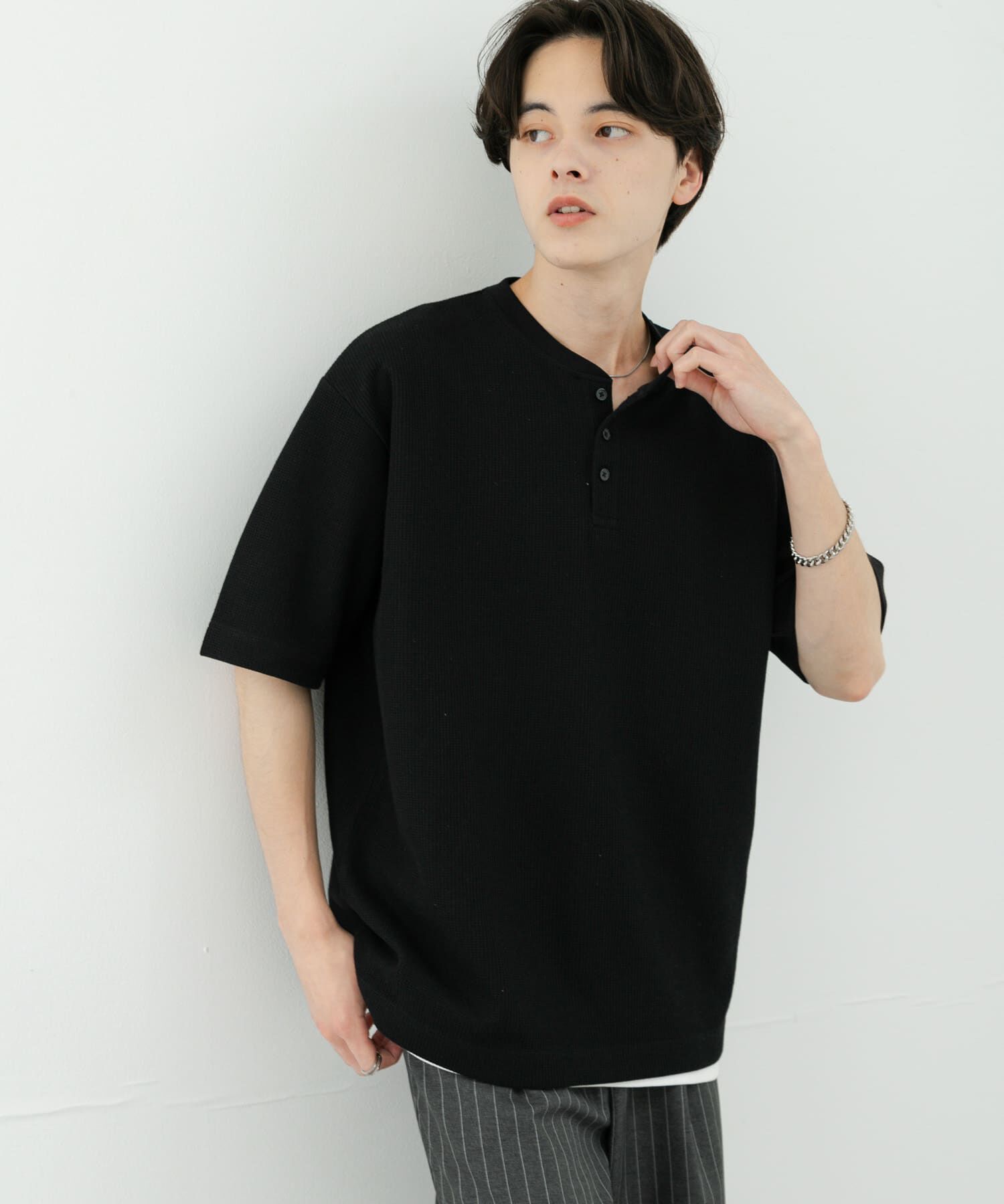 SENSE OF PLACE by URBAN RESEARCH「ヘンリーネックカノコプルオーバー」|Tシャツ・カットソー|