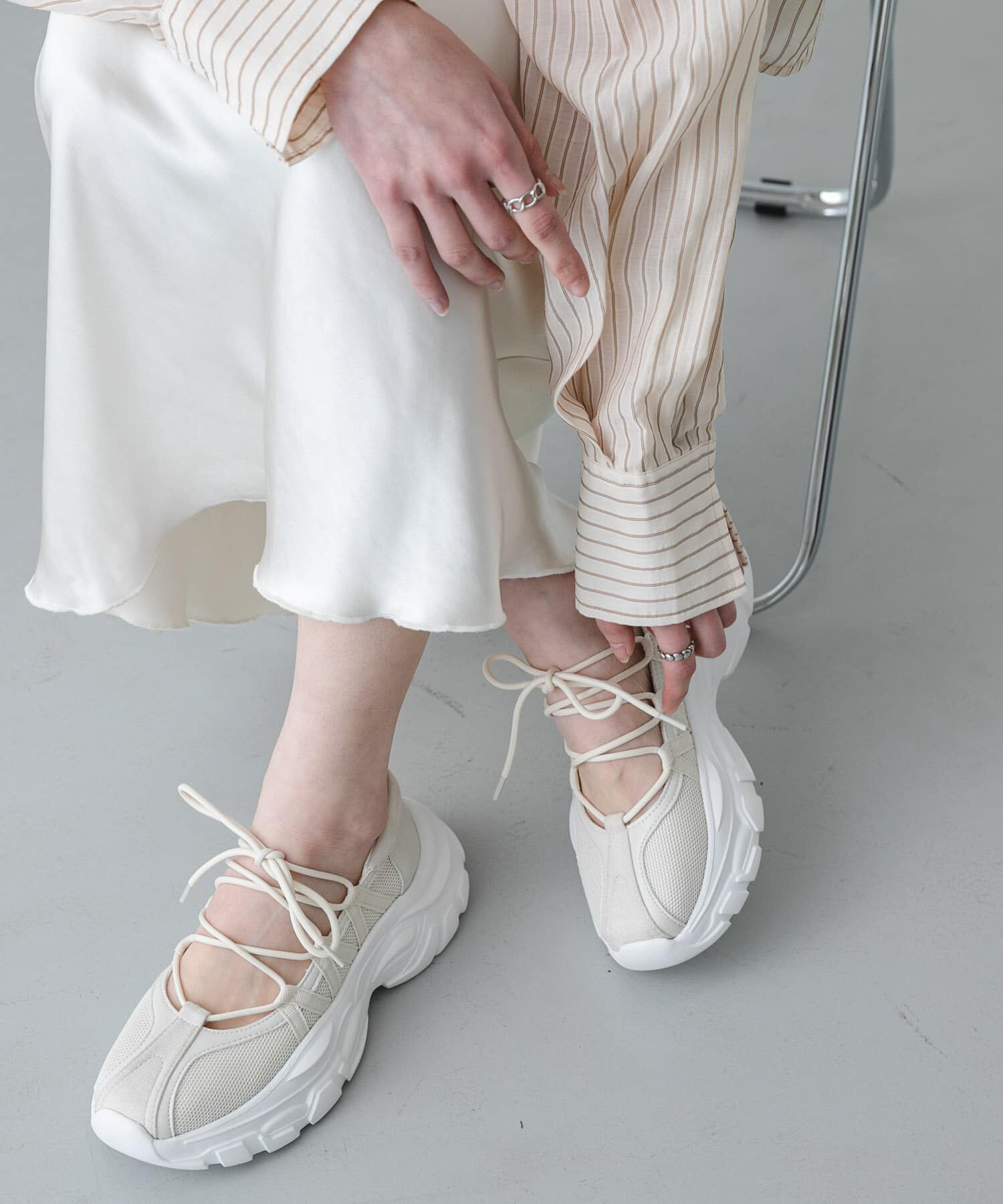 SENSE OF PLACE by URBAN RESEARCH「レースアップバレエスニーカー」|スニーカー|