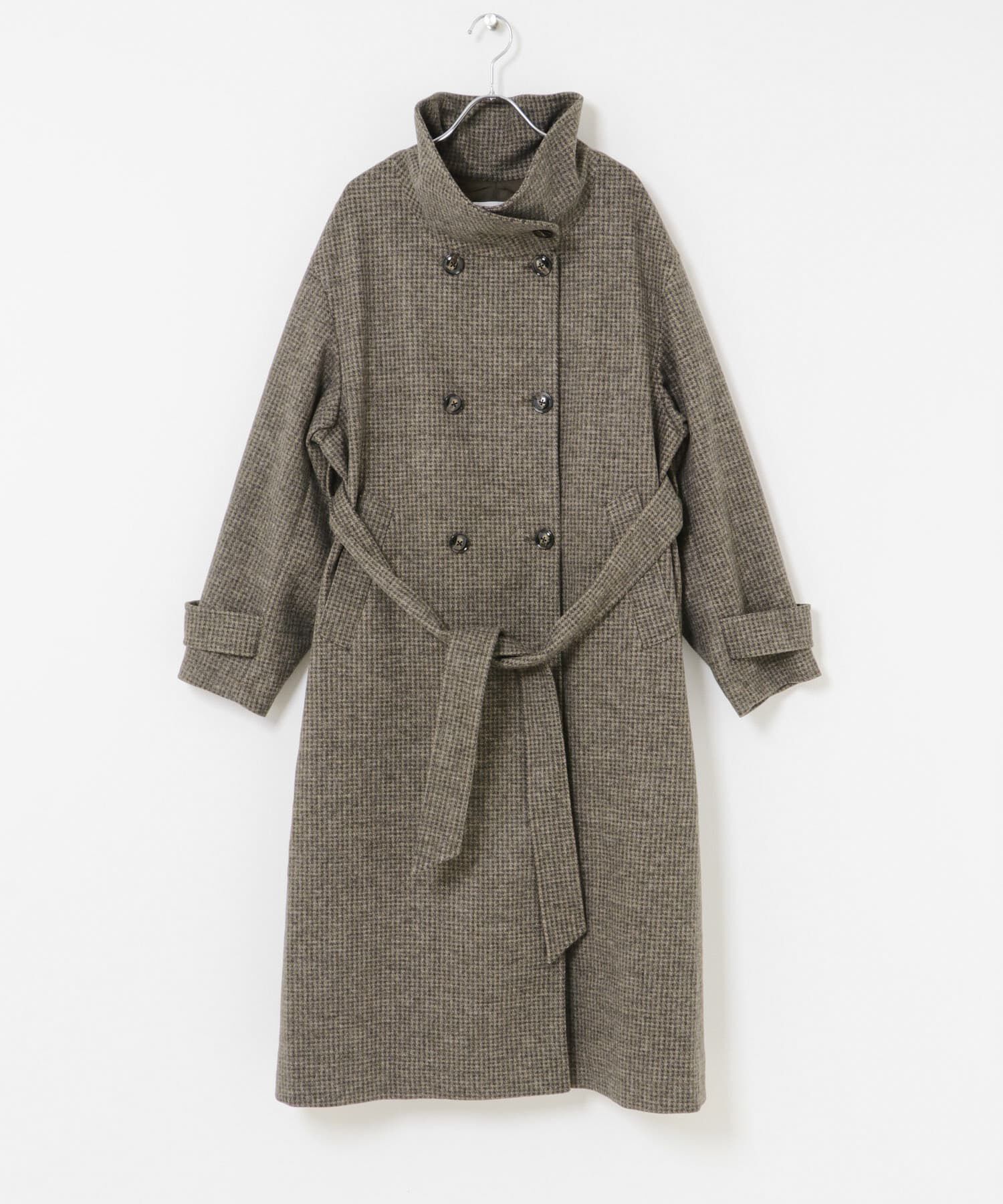 SENSE OF PLACE by URBAN RESEARCH「スタンドカラーロングコート」|ノーカラーコート|