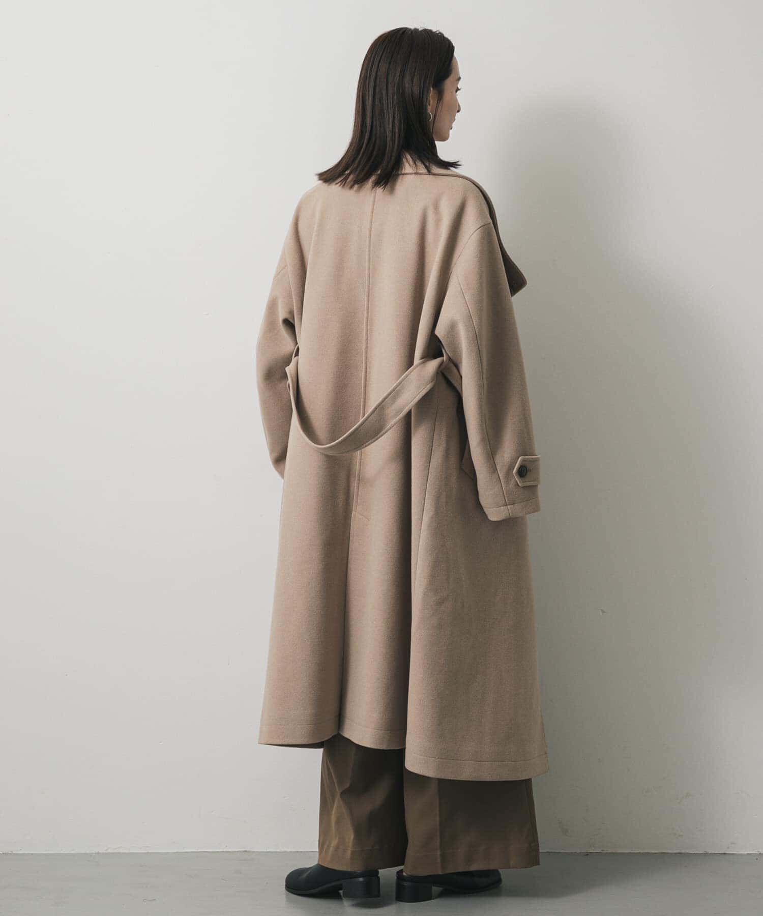 SENSE OF PLACE by URBAN RESEARCH「スタンドカラーロングコート」|ノーカラーコート|