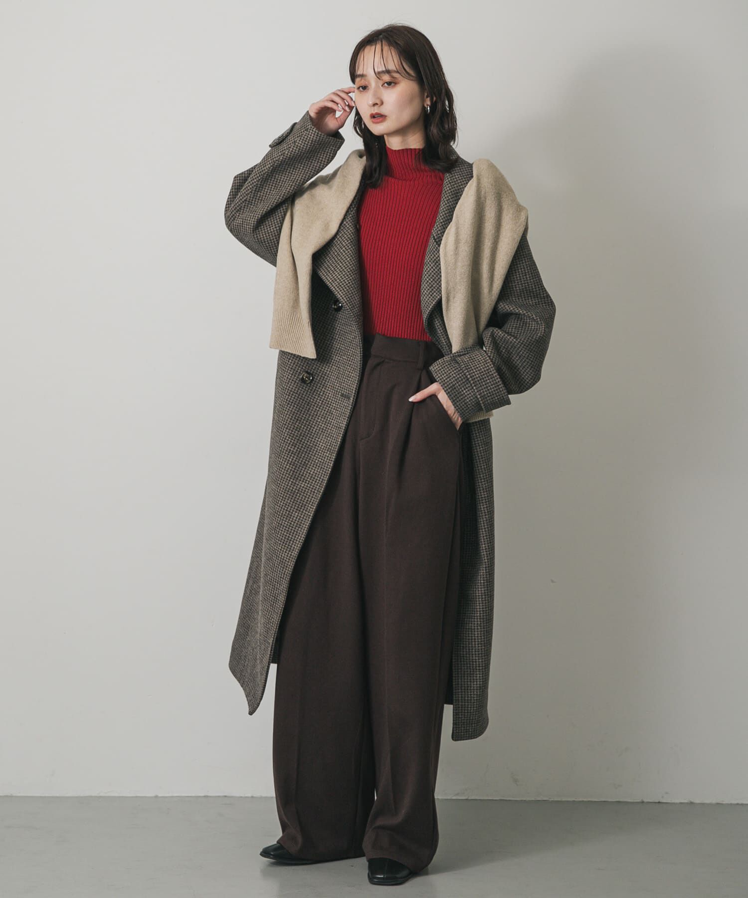 SENSE OF PLACE by URBAN RESEARCH「『一部WEB限定カラー』『毛玉防止』ストレッチリブハイネックセーター」|ニット・セーター|