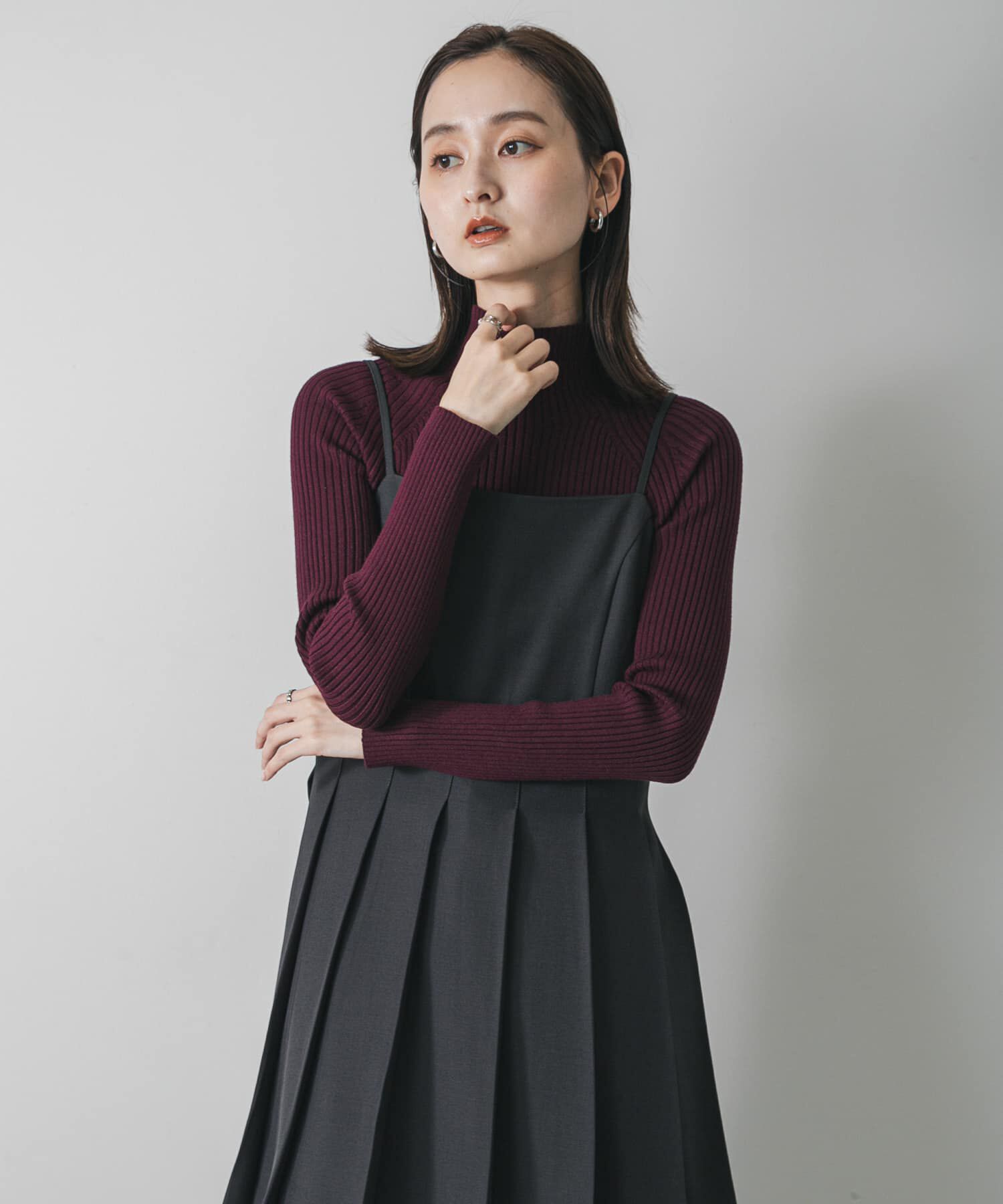 SENSE OF PLACE by URBAN RESEARCH「『一部WEB限定カラー』『毛玉防止』ストレッチリブハイネックセーター」|ニット・セーター|